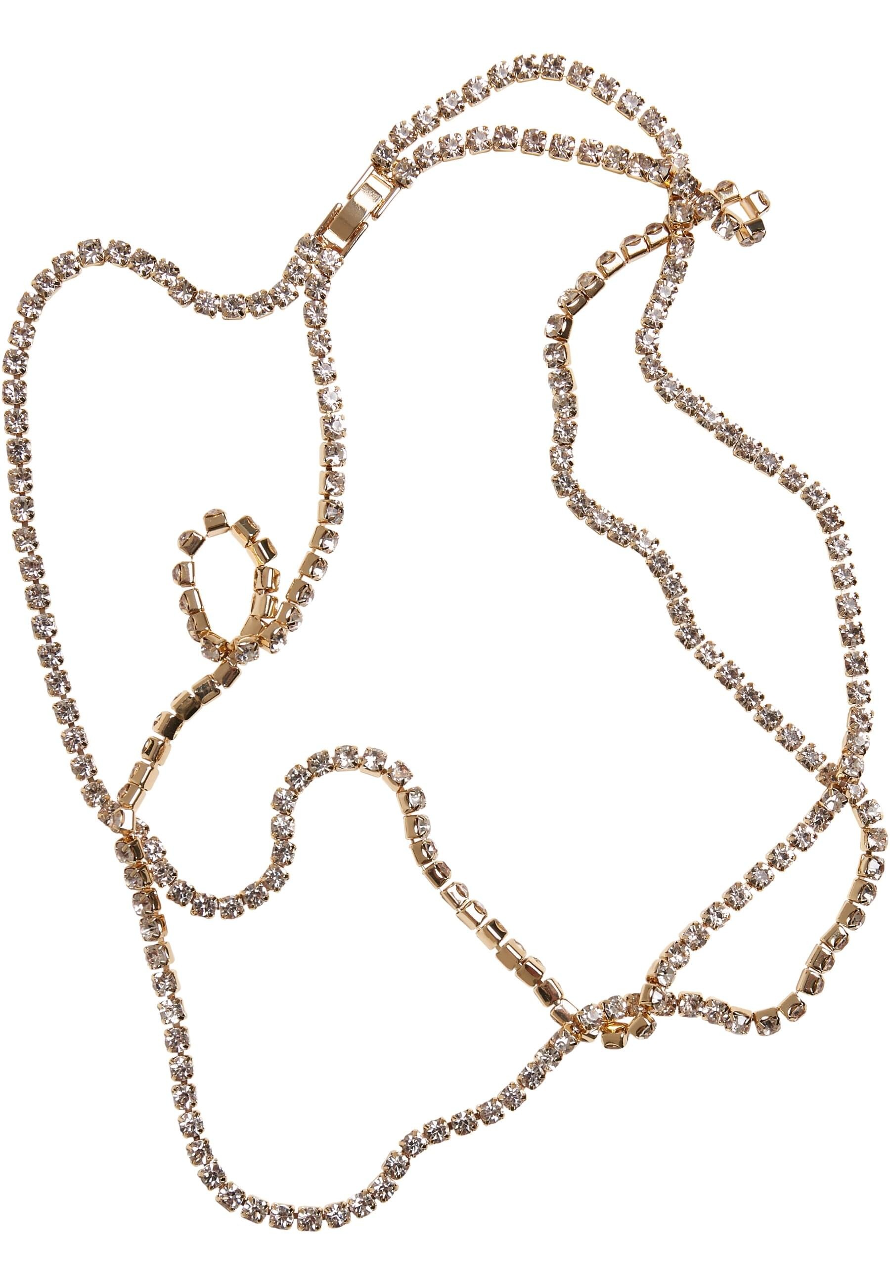 URBAN CLASSICS Edelstahlkette »Urban Classics Unisex Layering Diamond Necklace«