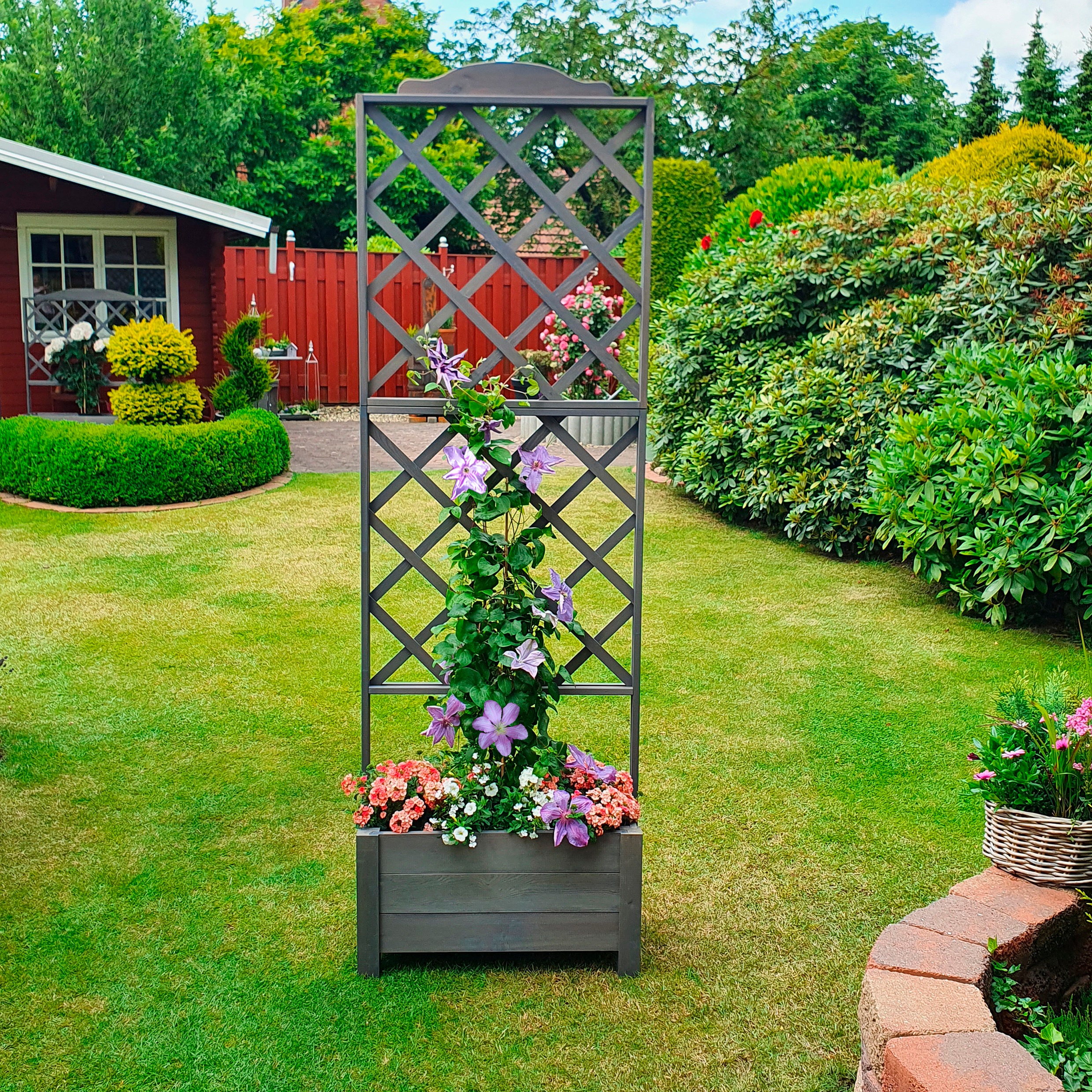 Thumbnail - promadino Rankhilfe "Botanica", Rankkasten, BxTxH: 69x32x210 cm