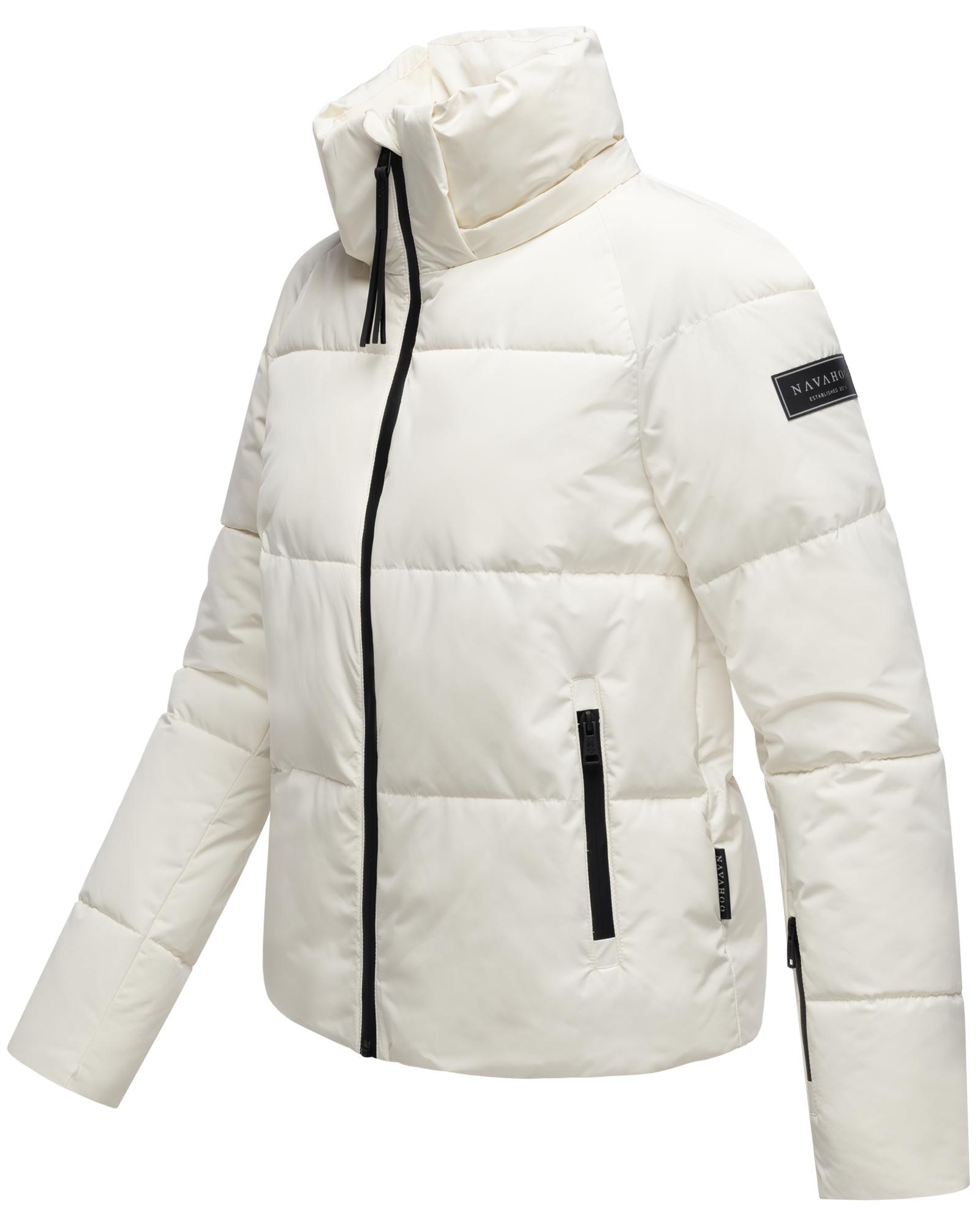 Navahoo Steppjacke »Frostherz XIV«, mit Kapuze, Kurze gesteppte Damen Winterjacke mit abnehmbarer Kapuze