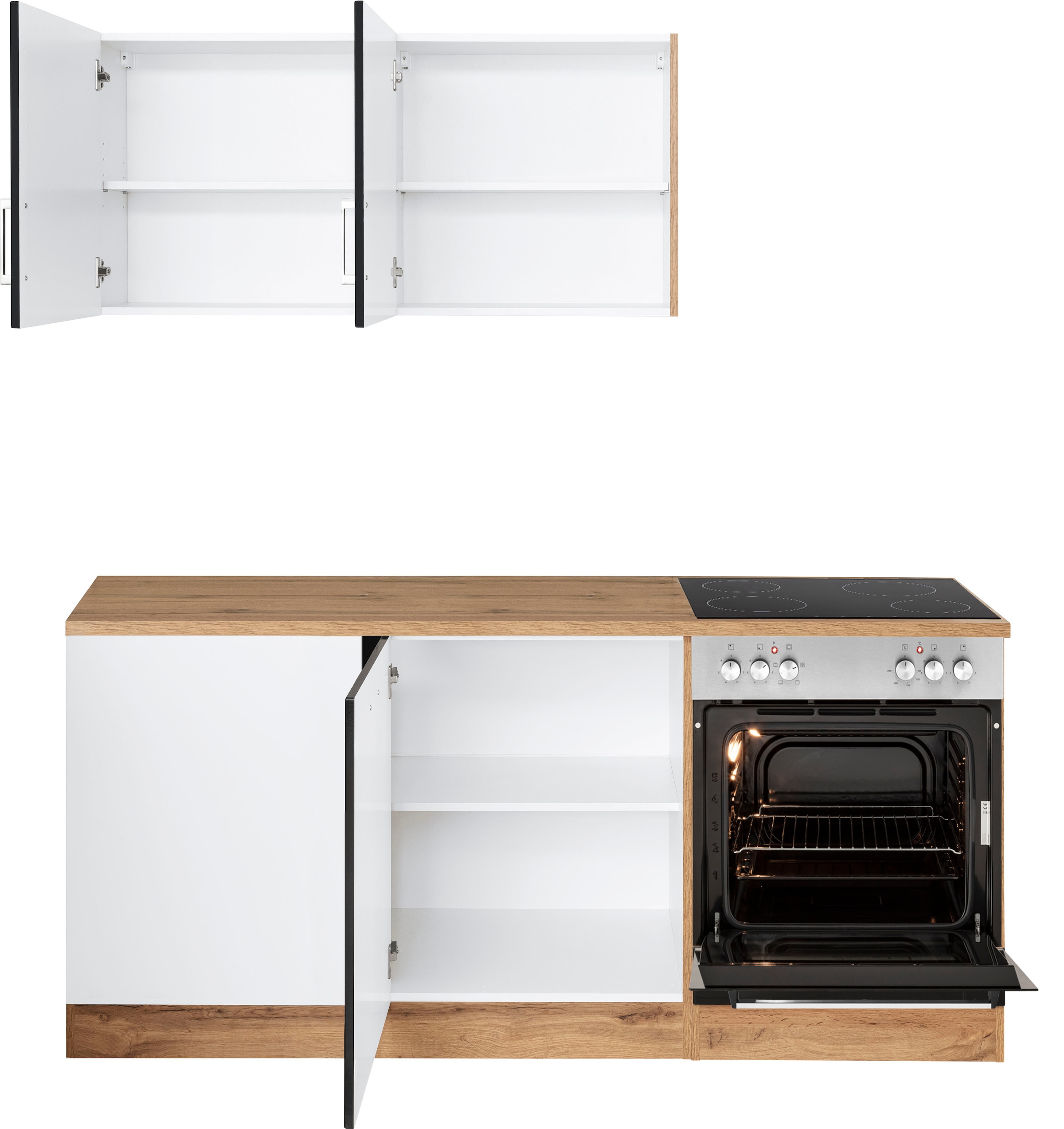 KOCHSTATION Winkelküche »KS-Tinnum«, ohne E-Geräte, Stellbreite 240/180 cm