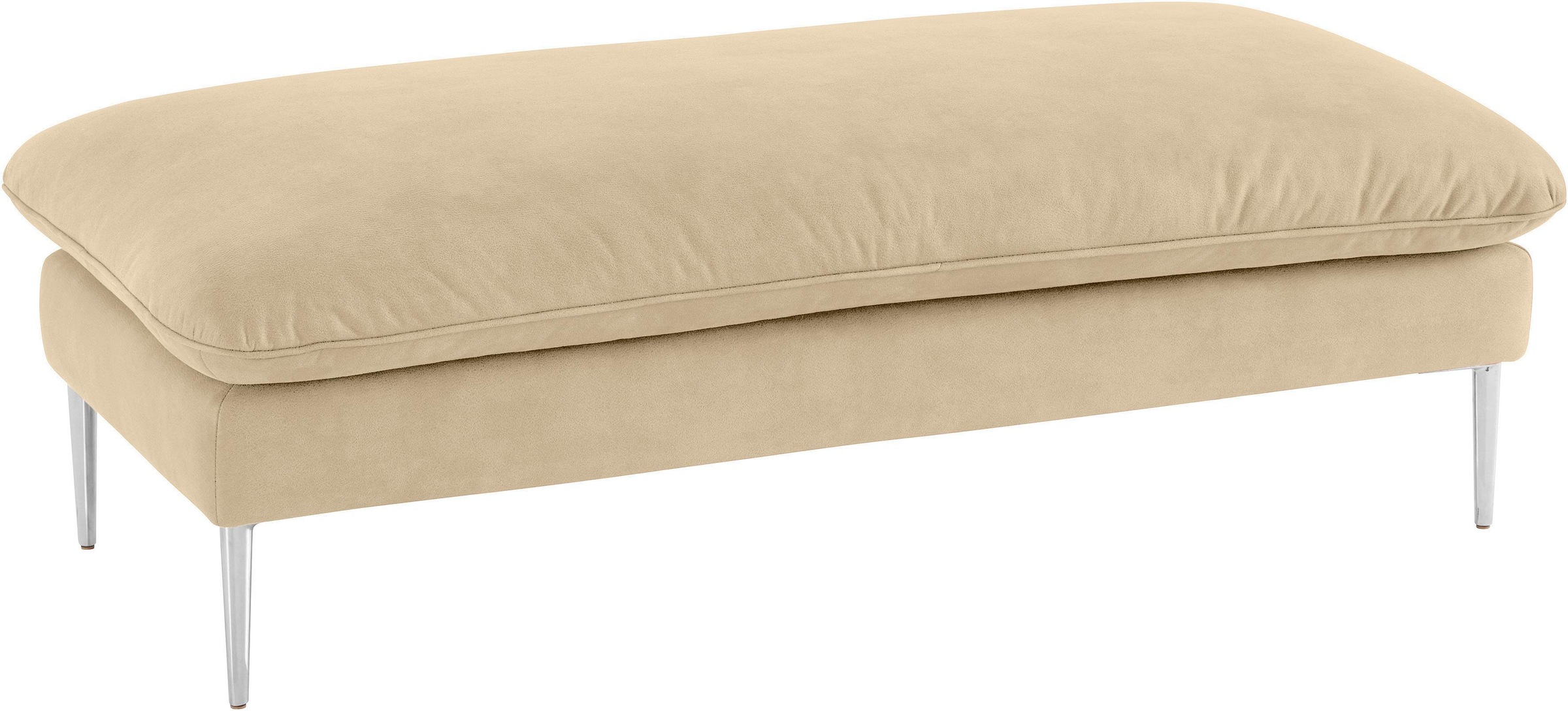 W.SCHILLIG Hocker »enjoy&MORE«, Füße Chrom glänzend, Breite 151 cm