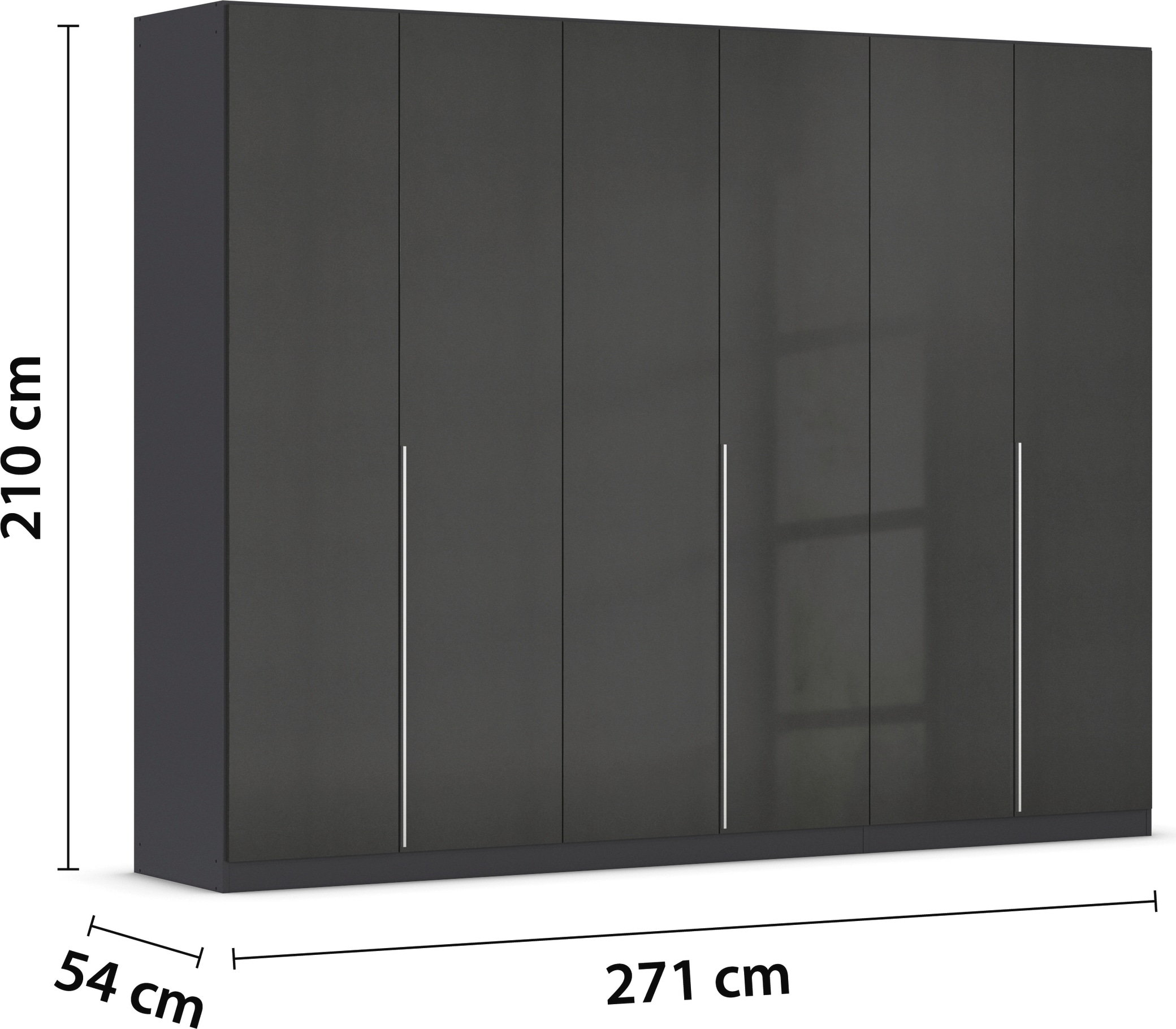 rauch Drehtürenschrank »Kleiderschrank Schrank Garderobe AGORDO mit Dekor- oder Hochglanzfront«, durchdachte Innenausstattung, in 6 Breiten und 2 Höhen MADE IN GERMANY