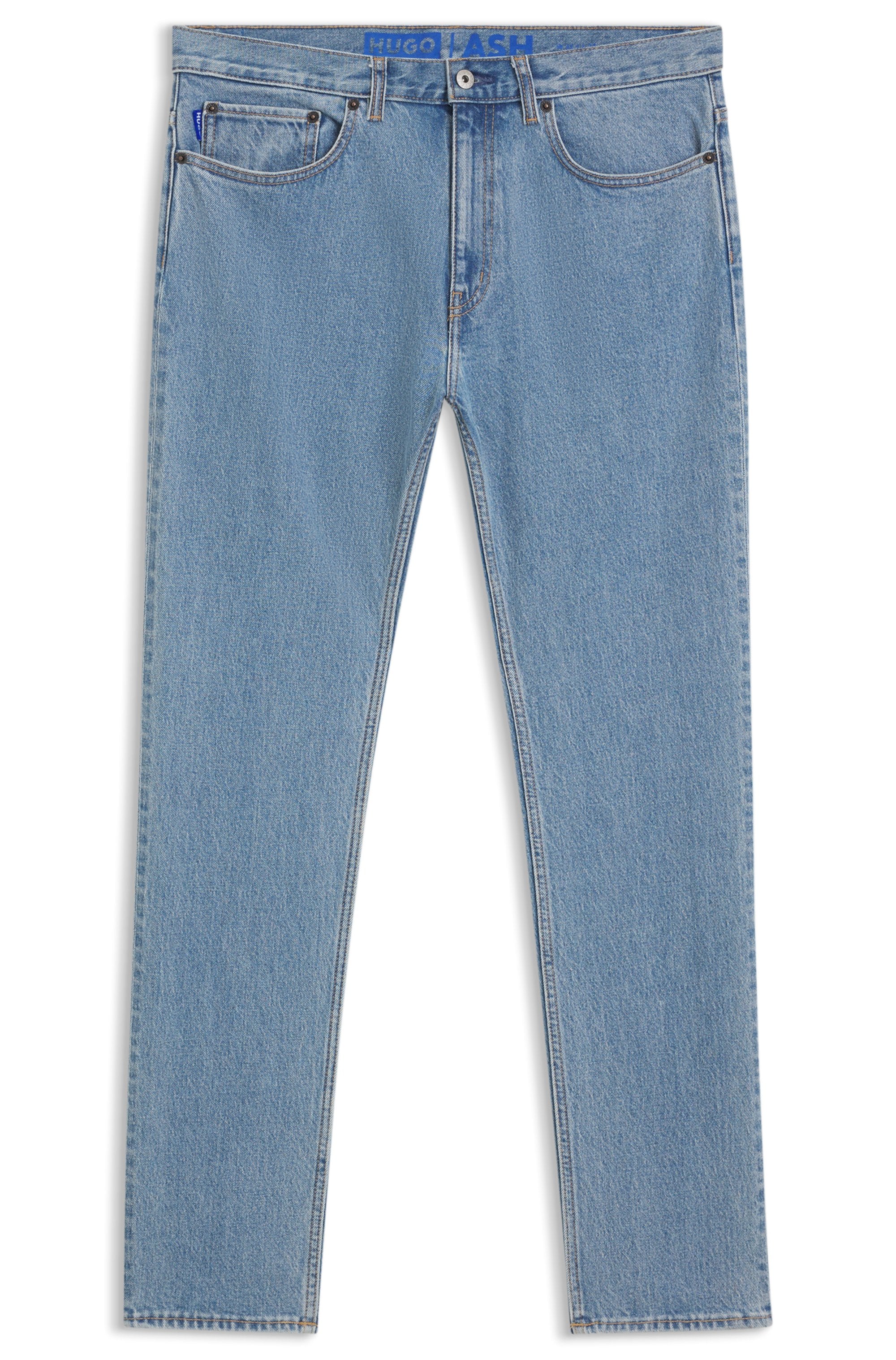 HUGO Blue Slim-fit-Jeans »Ash« mit Stone-washed- Finish