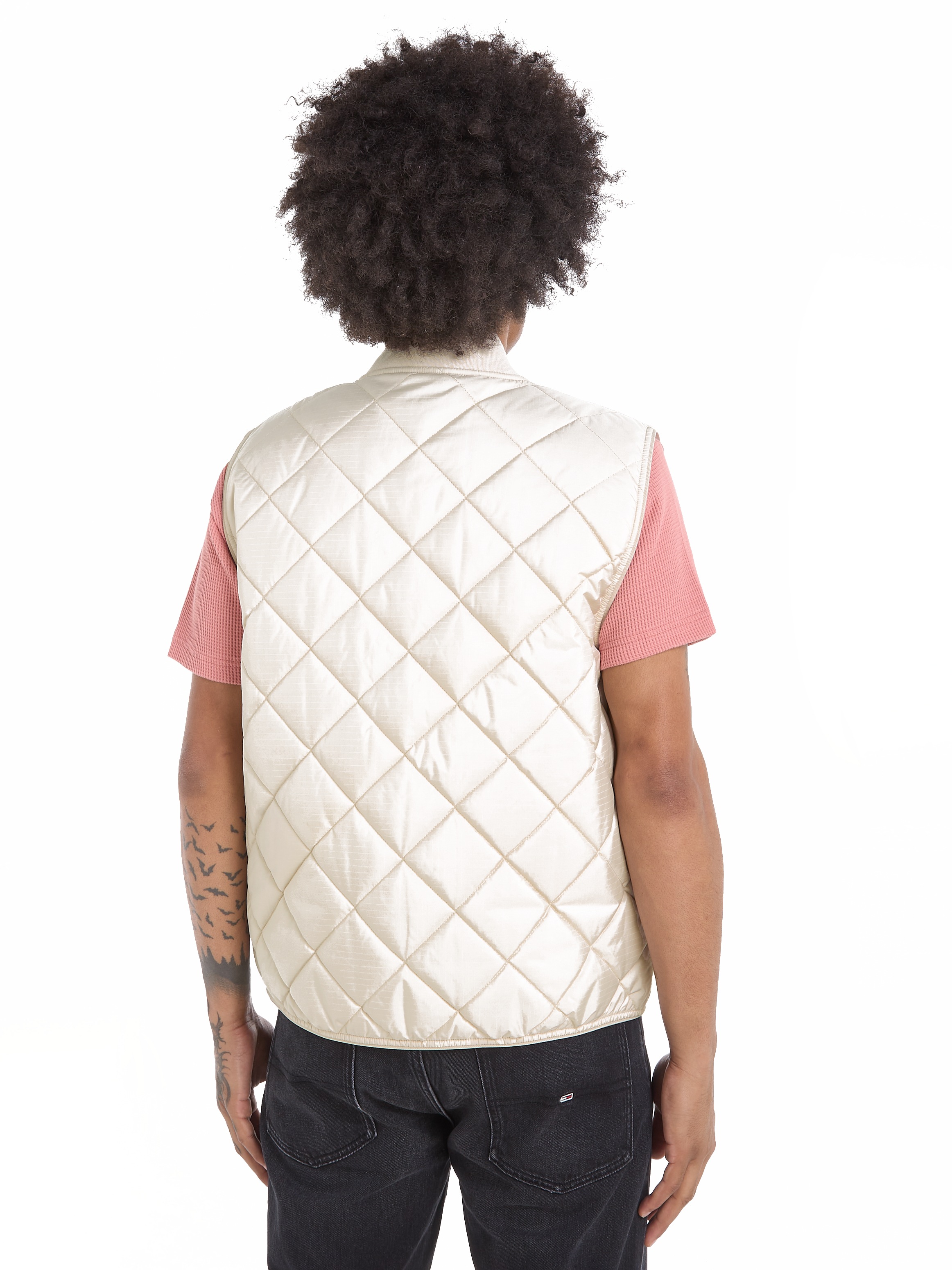 Tommy Jeans Steppweste »TJM REG ENTRY VEST« mit modischem Rautenmuster