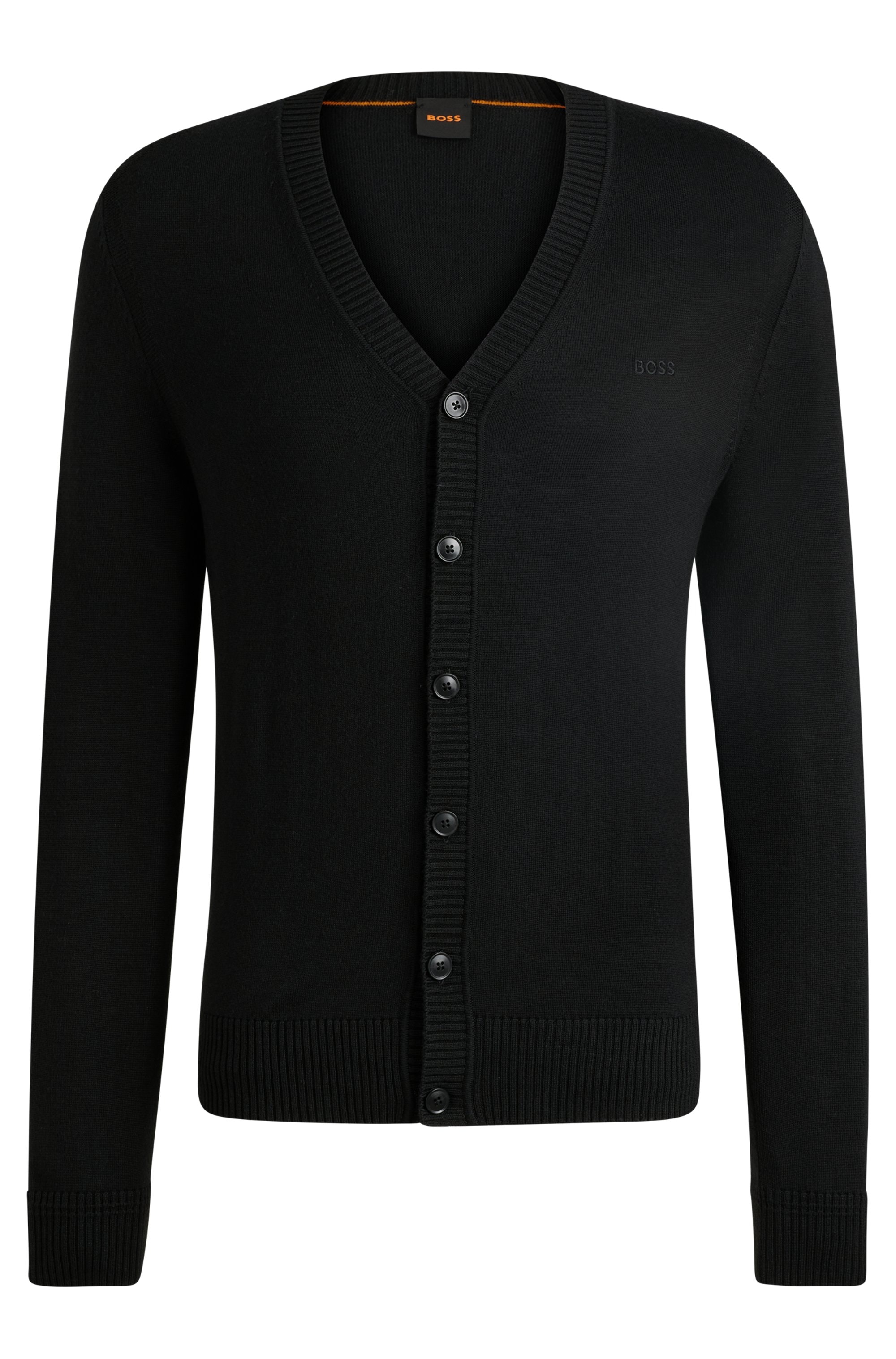 BOSS ORANGE Strickjacke "Avac", mit tiefem V-Ausschnitt günstig online kaufen