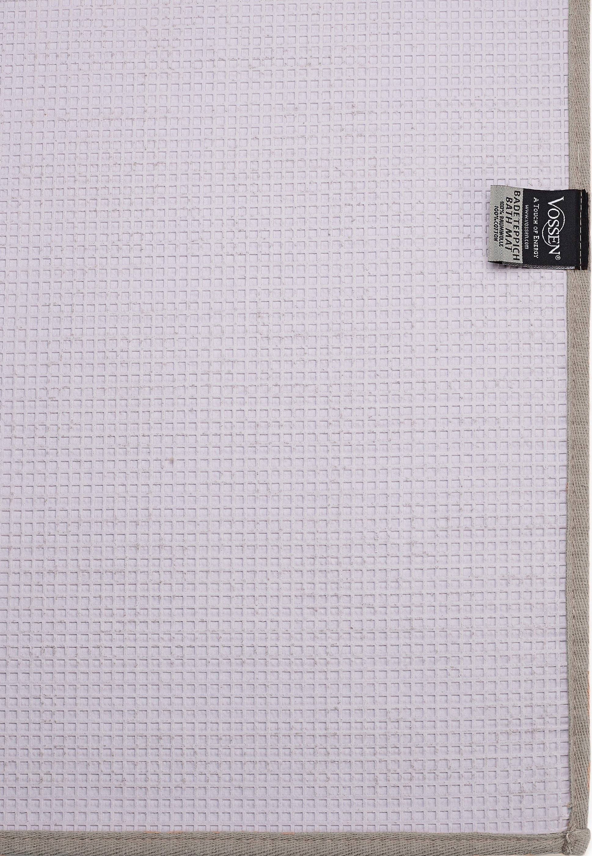 Thumbnail - Vossen Badematte "Exclusive" Höhe 20 mm rutschhemmend beschichtet fußbodenheizungsgeeignet Badteppich, Uni-Farben, Karo ...