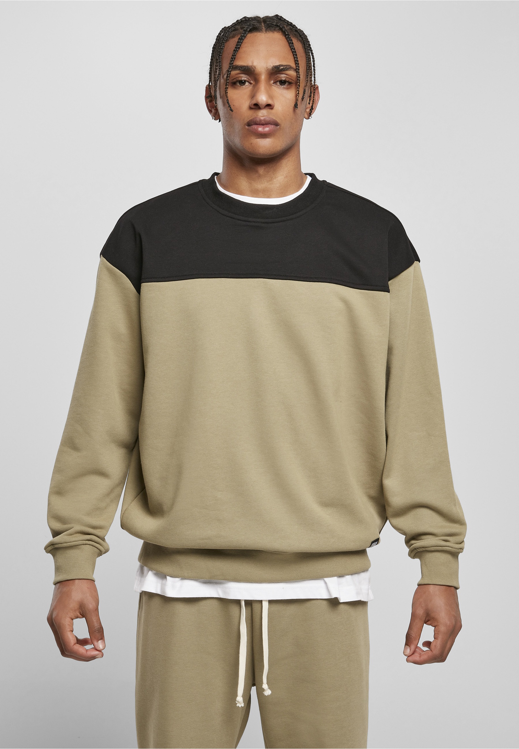 URBAN CLASSICS Sweatshirt »Urban Classics Herren Upper Block Crewneck«, 1
