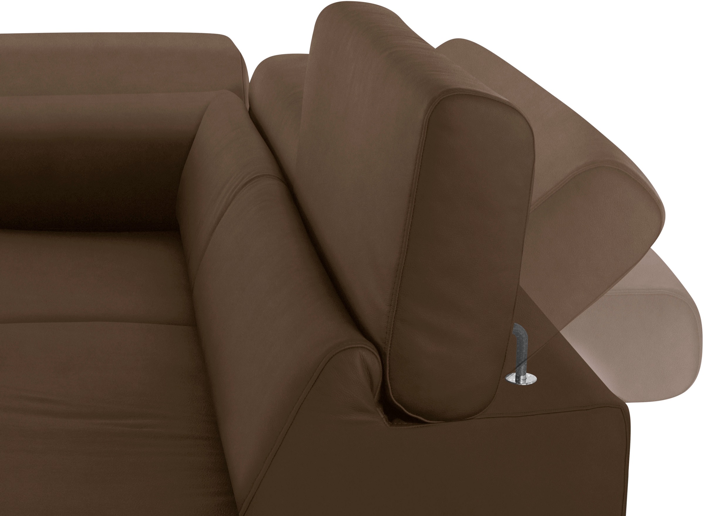 W.SCHILLIG Ecksofa »finn, toller Sitzkomfort, L-Form, hochwertige Verarbeitungsdetails«, German Design Award 2016, Fußgestell Chrom glänzend, Breite 281 cm