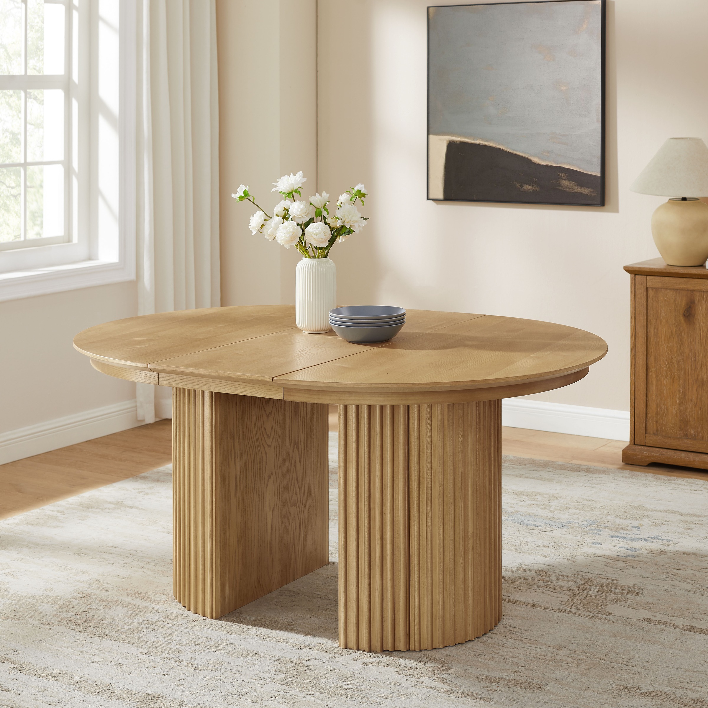 OTTO home Esstisch »Clozie« Design-Esstisch in Eichenoptik mit cleverem Stauraum & Ausziehfunktion
