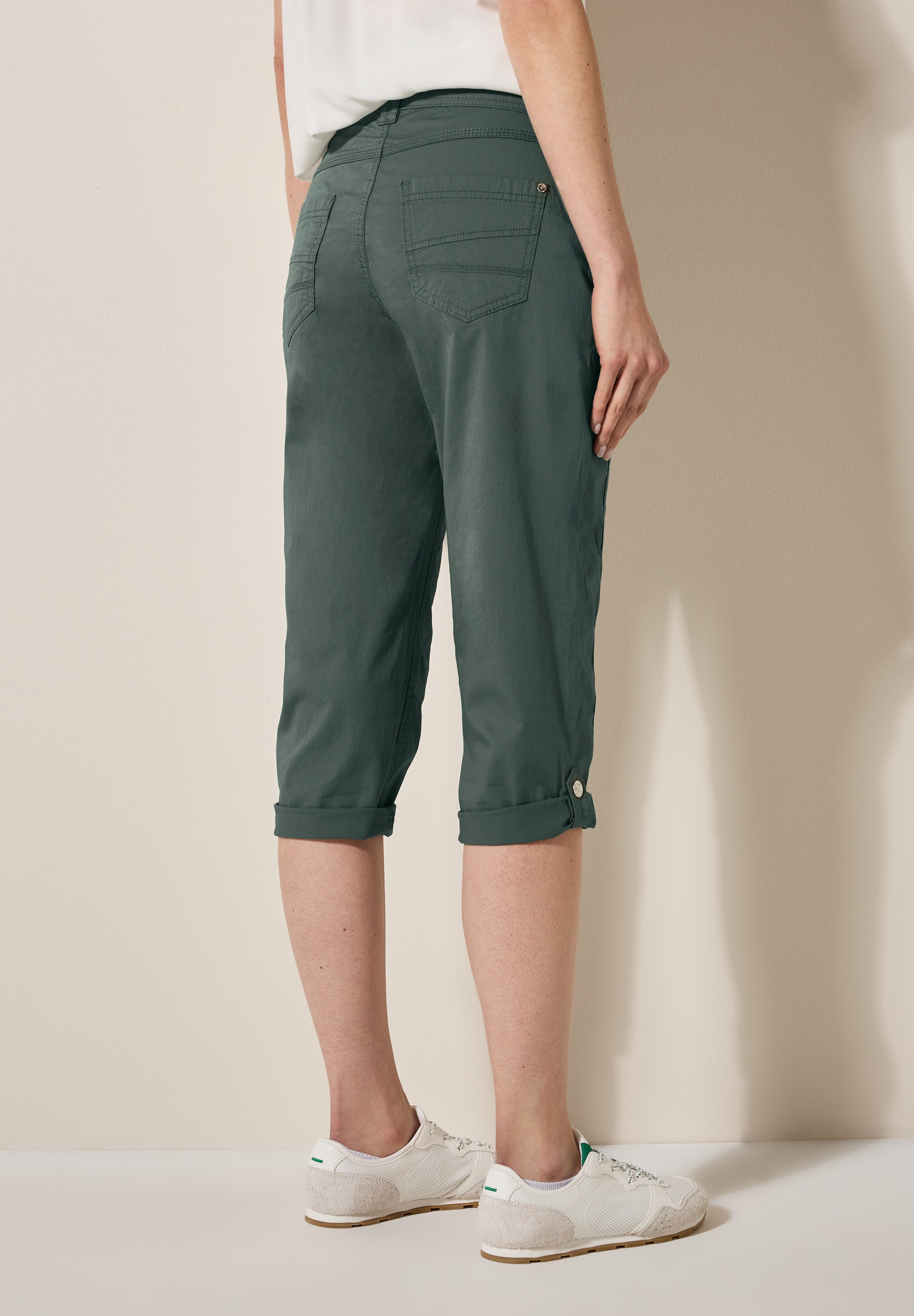 Cecil Caprihose "Style New York", mit Knopfdetails am Bund günstig online kaufen