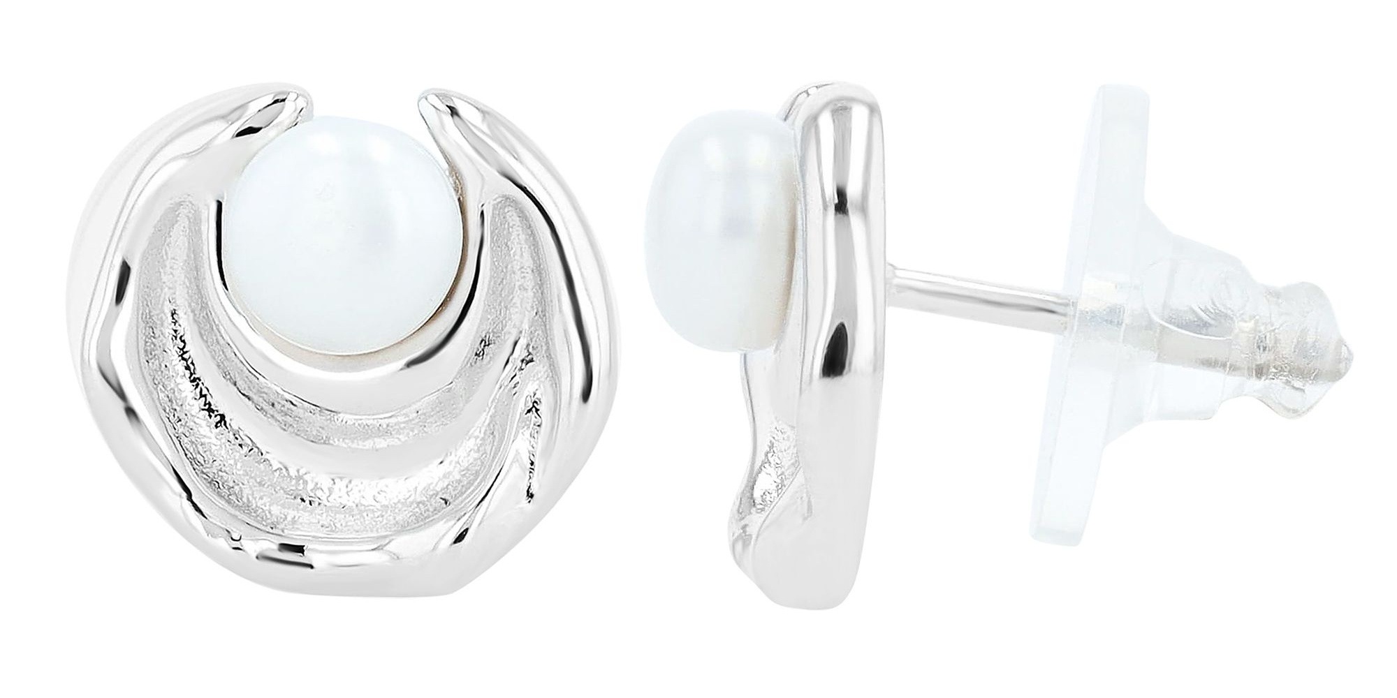 Adelia´s Paar Ohrhänger »Damen Ohrringe – Ohrstecker aus 925 Silber mit Süßwasserperle« Perfekt als Geschenk zum Weihnachten