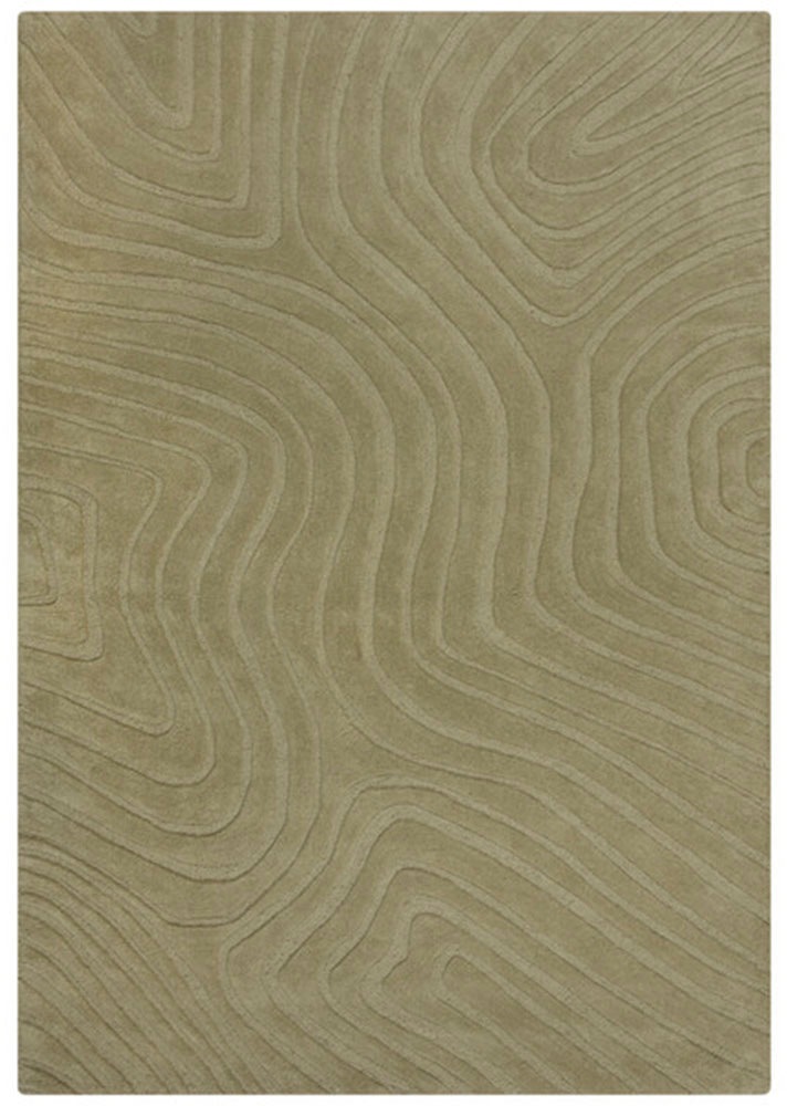 FLAIR RUGS Wollteppich »Mesmerise«, rechteckig, 14 mm Höhe, Wollteppich mit Hoch-Tief Effekt