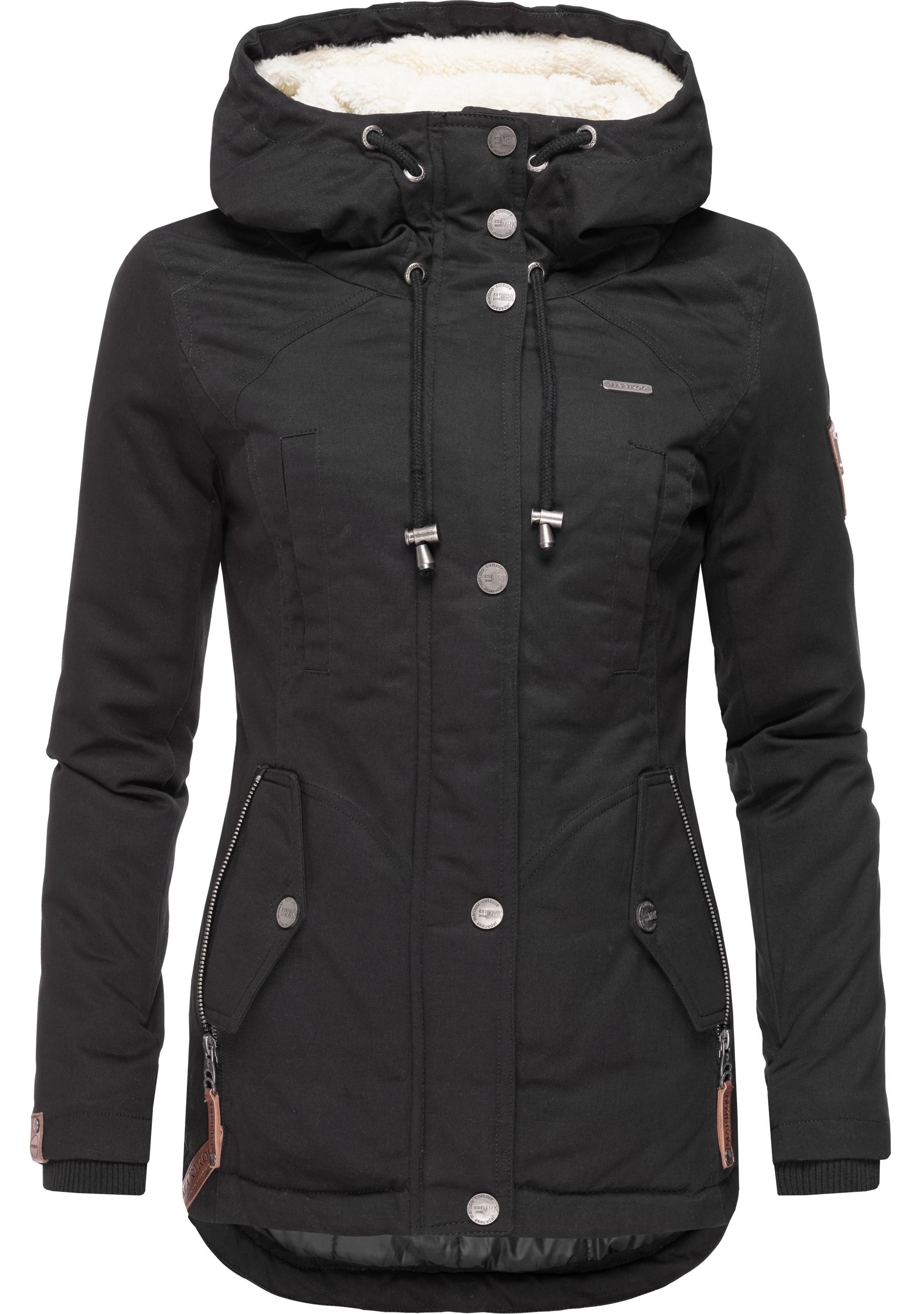 Marikoo Winterjacke »Bikoo«, mit Kapuze, sportliche Damen Outdoor Baumwolljacke mit Kapuze