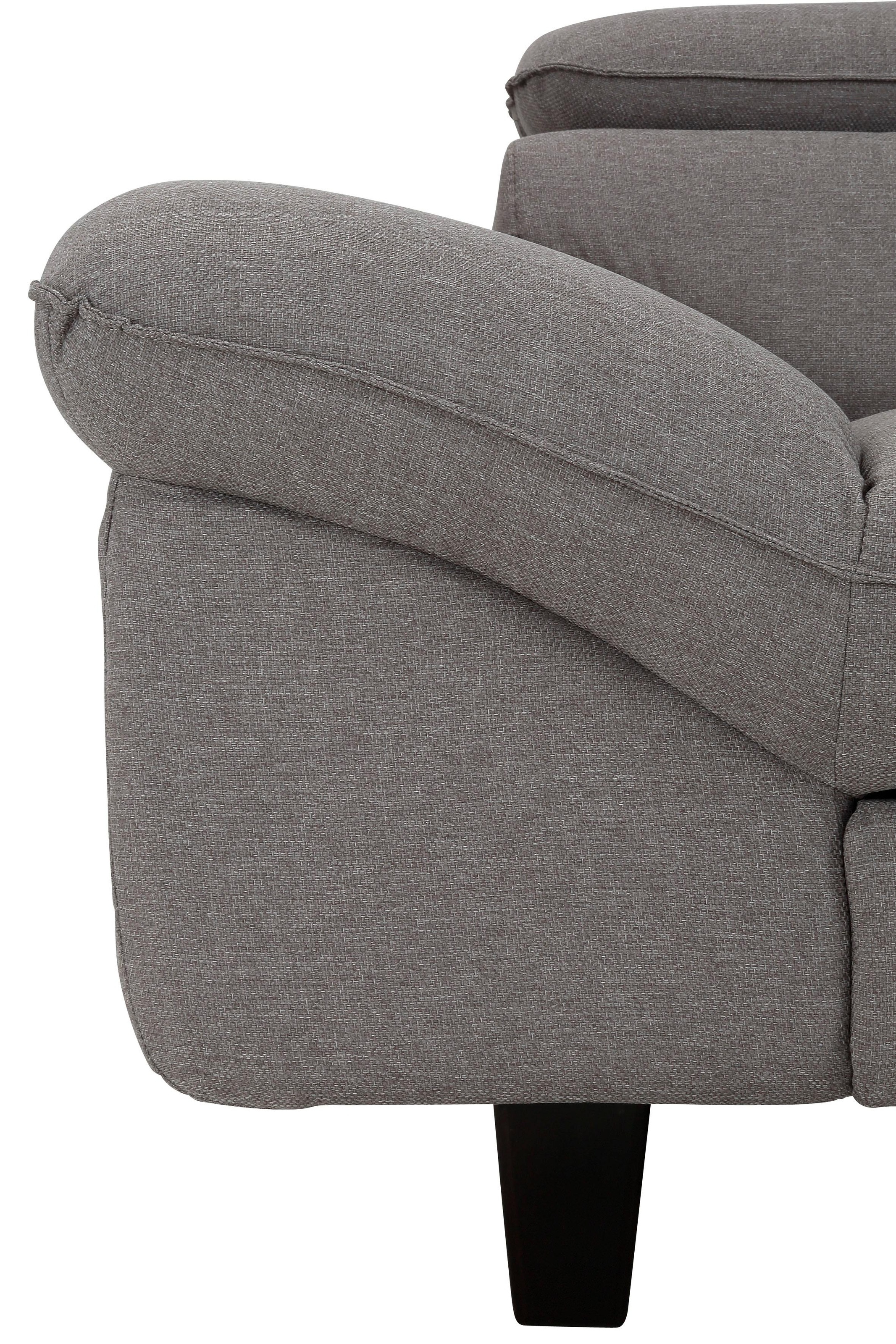 Home affaire Ecksofa »Pilot L-Form«, mit Kopfteilverstellung, wahlweise mit Bettfunktion & Bettkasten