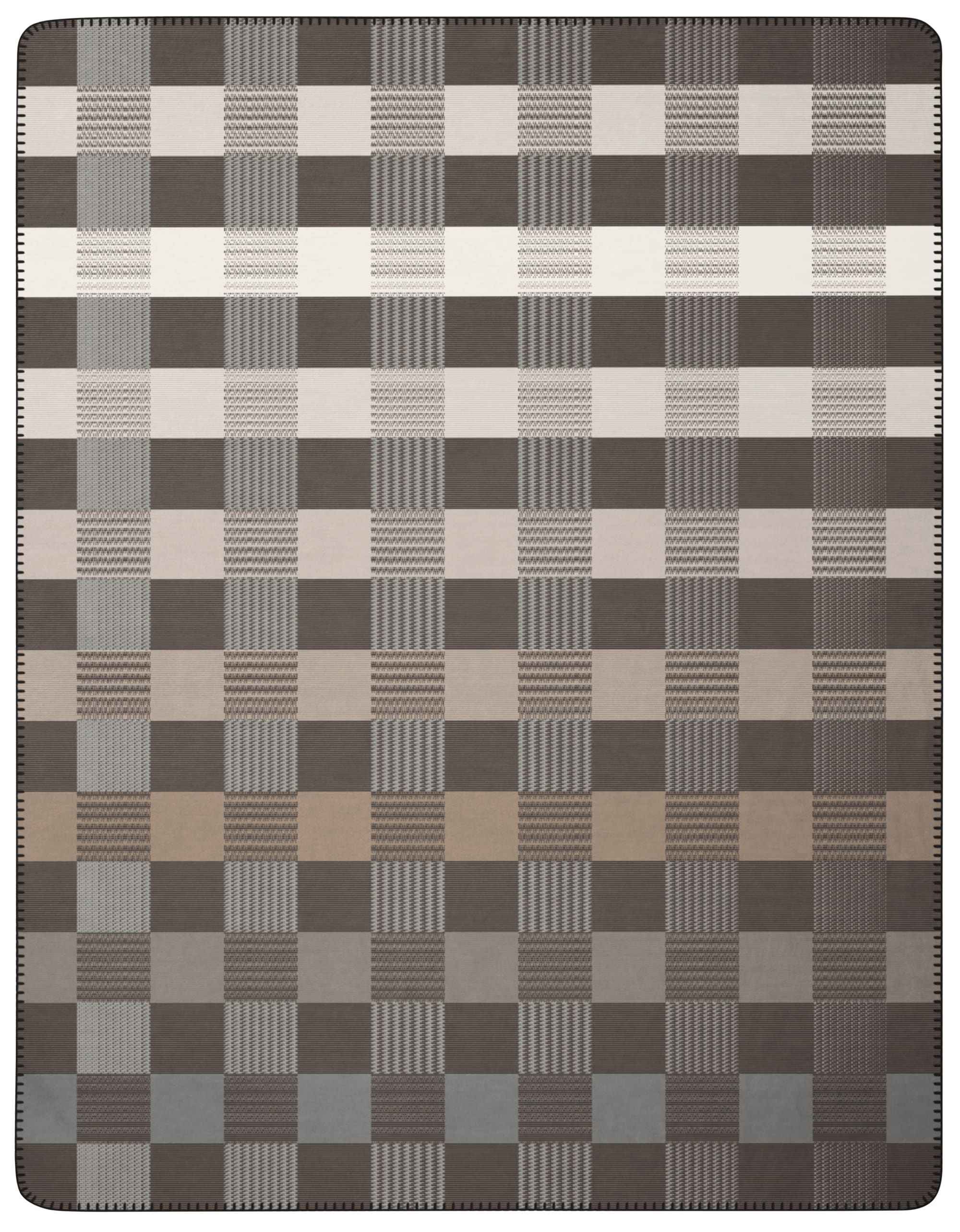 Biederlack Wohndecke »Shadow Check« Karomuster in Flechtoptik