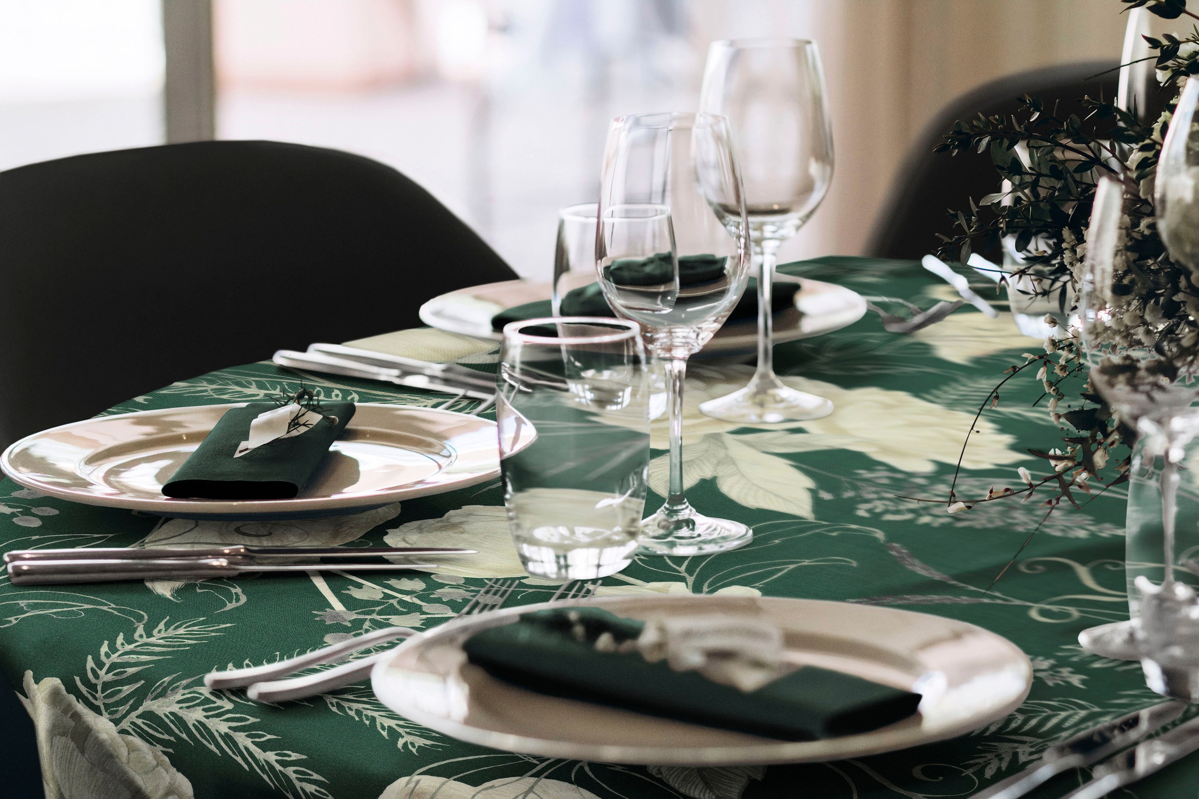 Adam Tischdecke "Eden" aus 100% Bio-Baumwolle günstig online kaufen