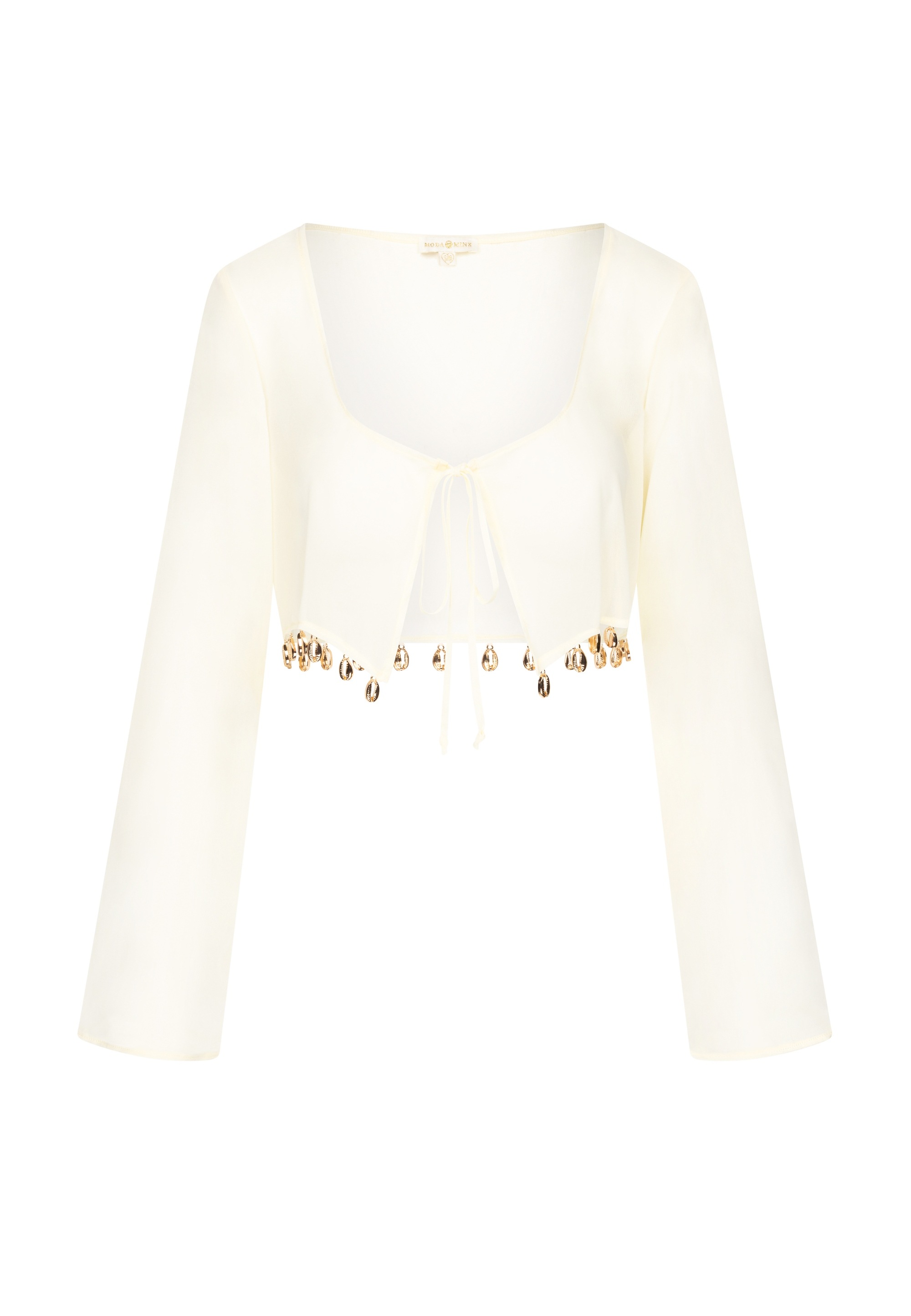 Moda Minx Jerseykleid »GOLD SHELLS CHIFFON LONG SKIRT«, mit tollen Muschel-Elementen