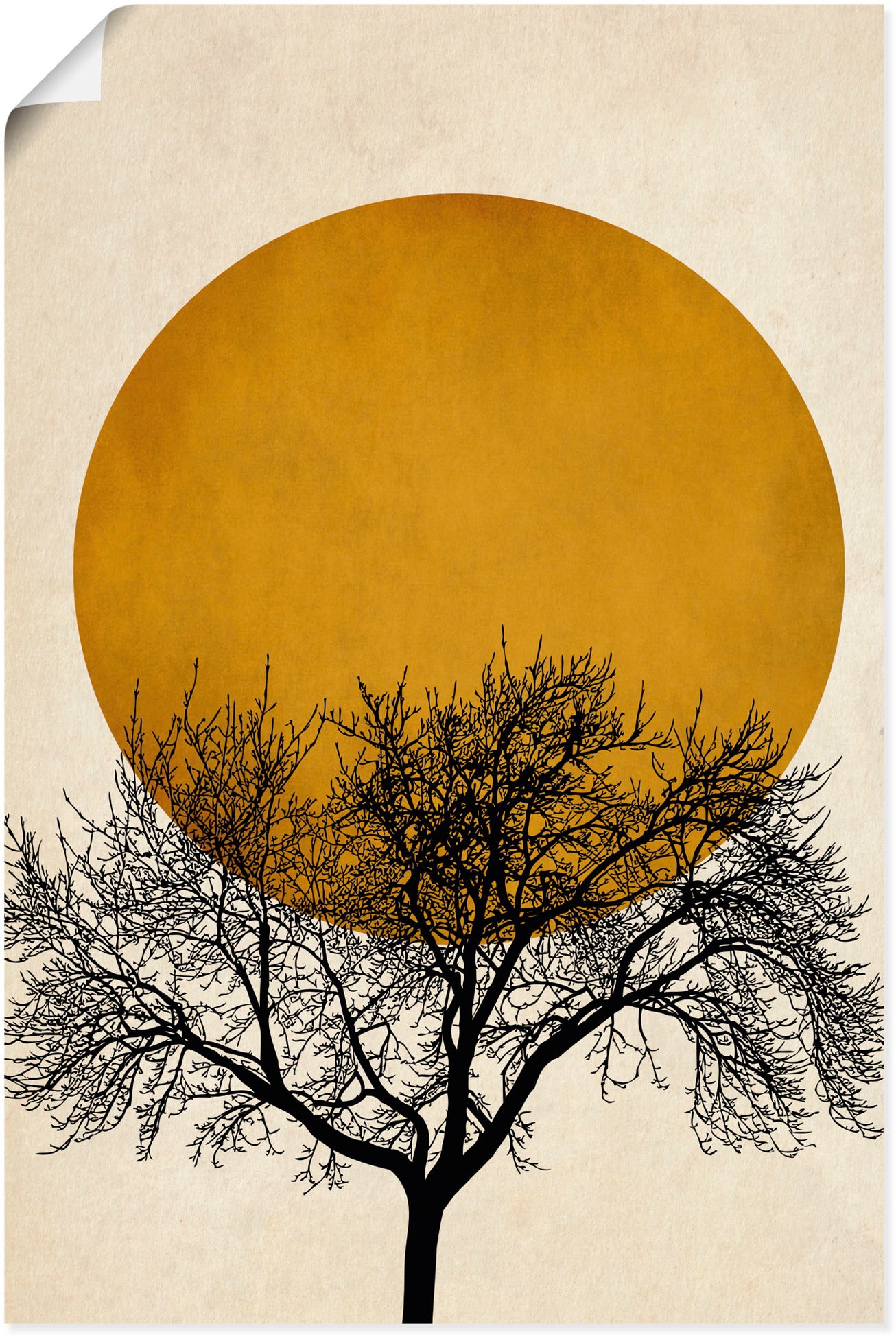 Artland Wandbild "Wintermorgen" Baumbilder 1 Stk. tlg. als Leinwandbild, Po günstig online kaufen