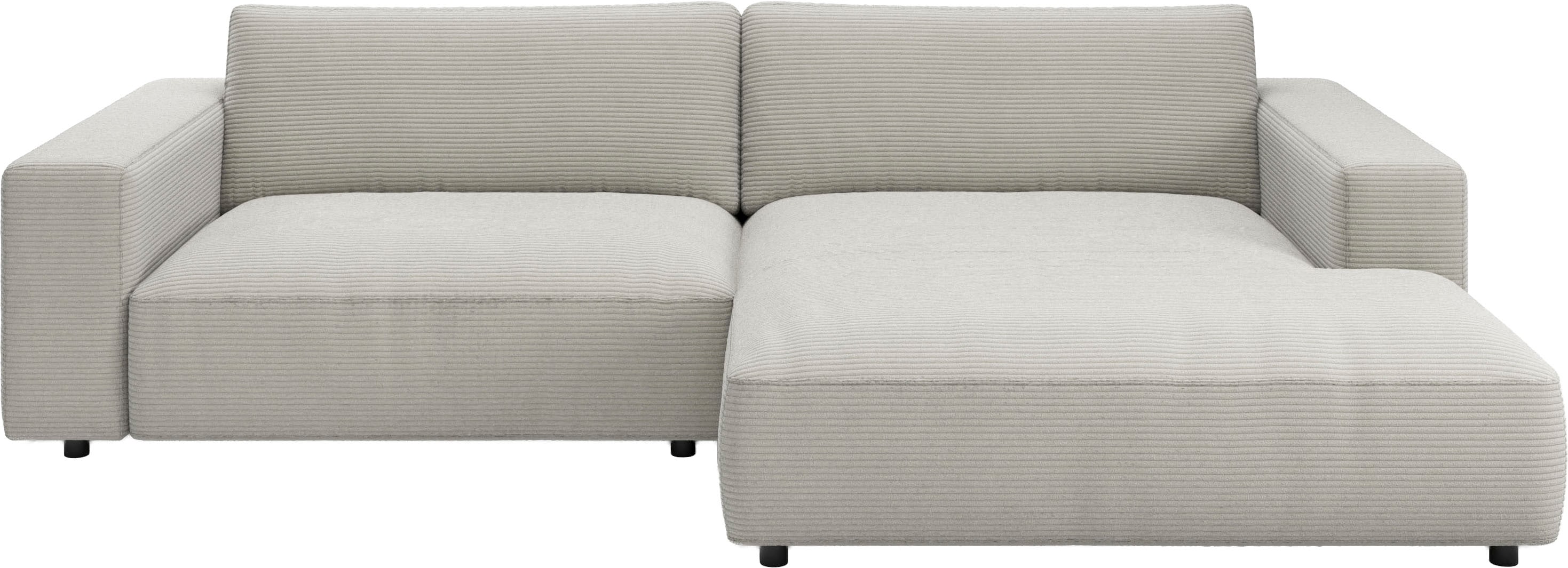 Musterring Ecksofa "MR LUCIA, Charakterstarker Lounge-Komfort von Musterring" XXL-Longchair, erstklassige Kammerkissen & zeitloser Look