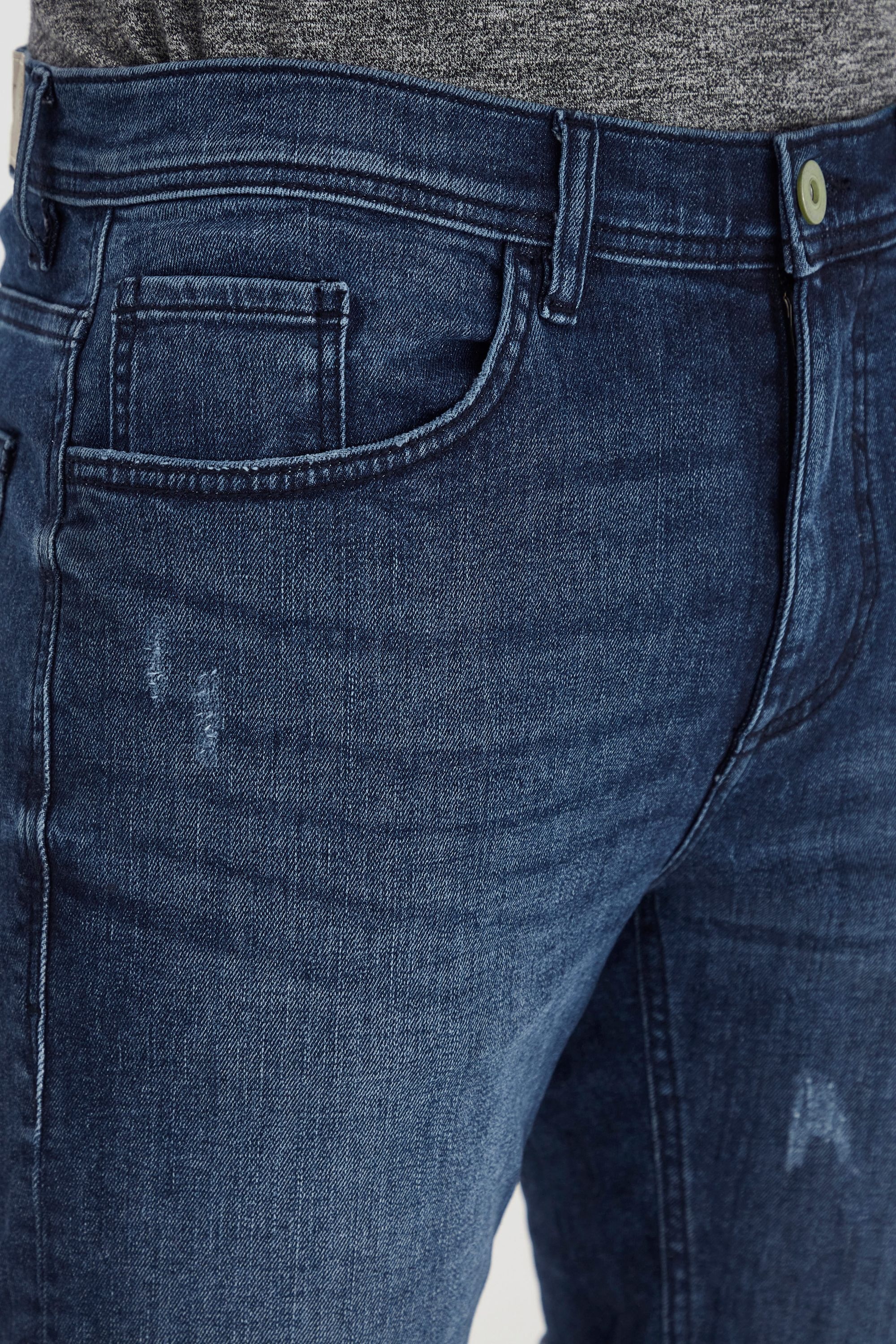 Jeansshorts BLEND "BHLuke", Herren, Gr. XXL, US-Größen, clear blau, Web, 98% Baumwolle, 2% Elasthan, unifarben, Basic, normal kurz, Jeans Jeansshorts, Stilvolle 5-Pocket-Jeansshorts 3