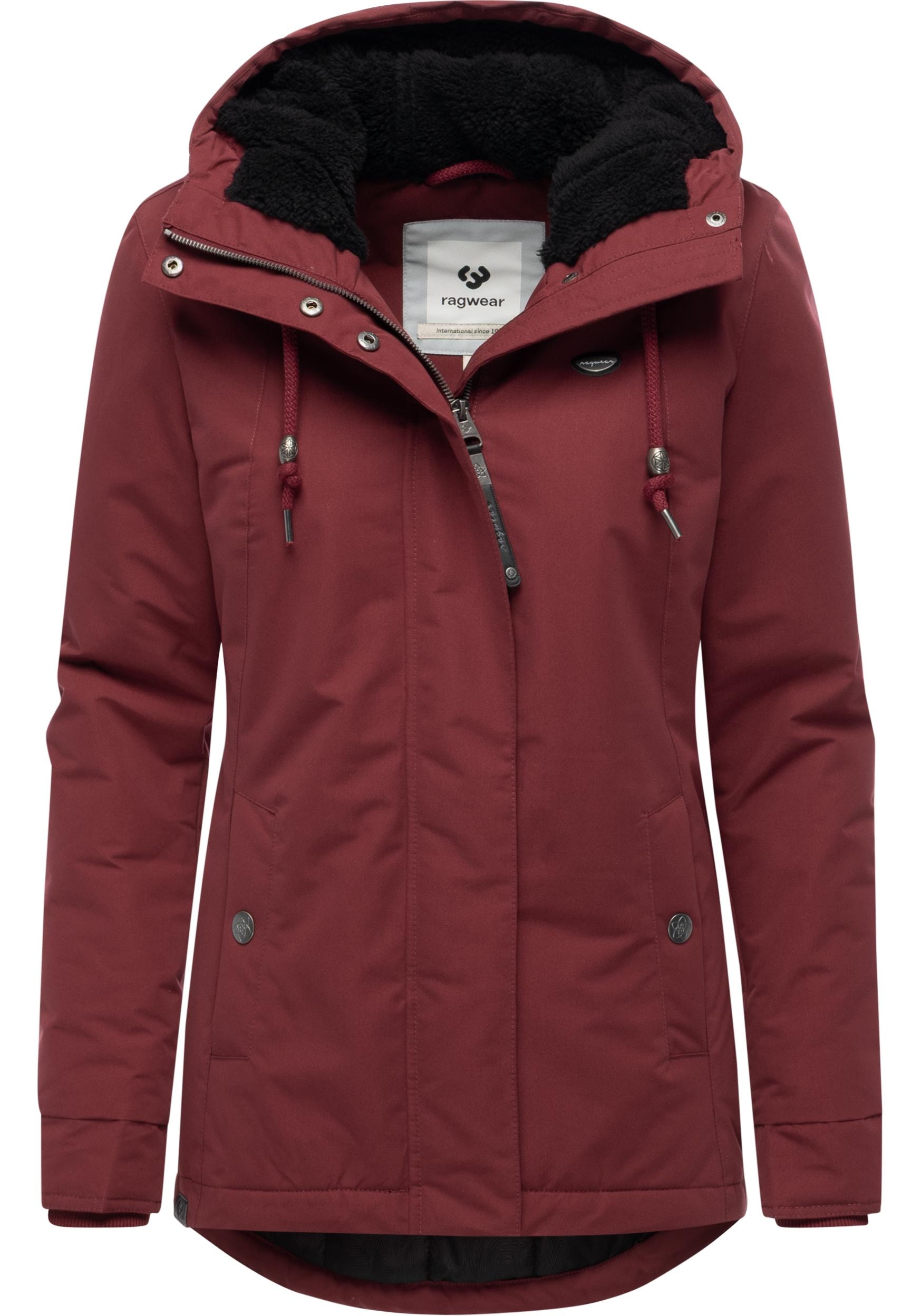 Ragwear Kurzmantel »Alvena YOUMODO« Wasserdichter Damen Mantel mit verstellbarer Kapuze