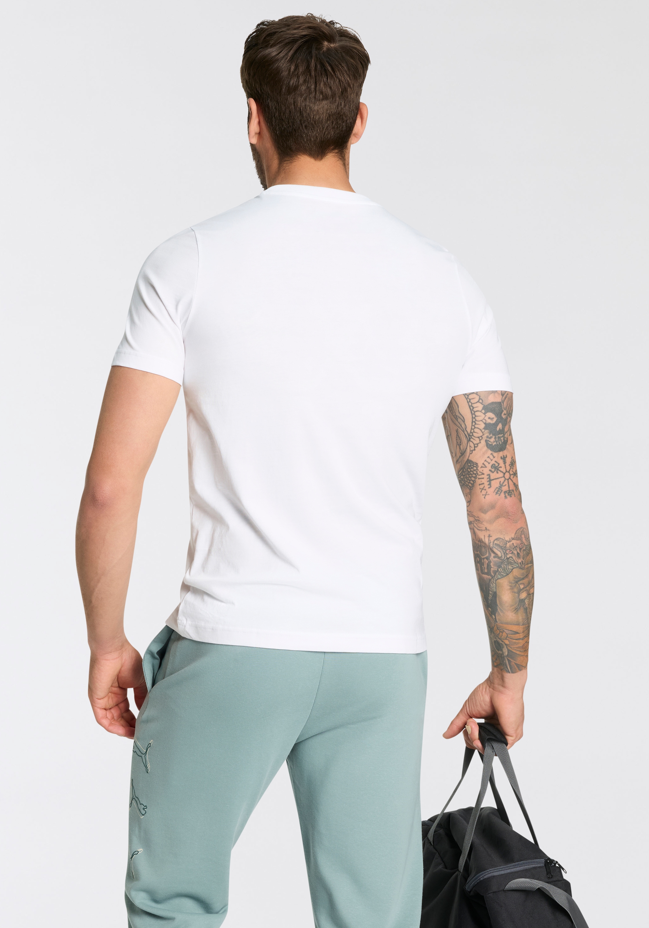 PUMA T-Shirt »ESS LOGO TEE MULTIPACK M«, Doppelpack, 2 Stück