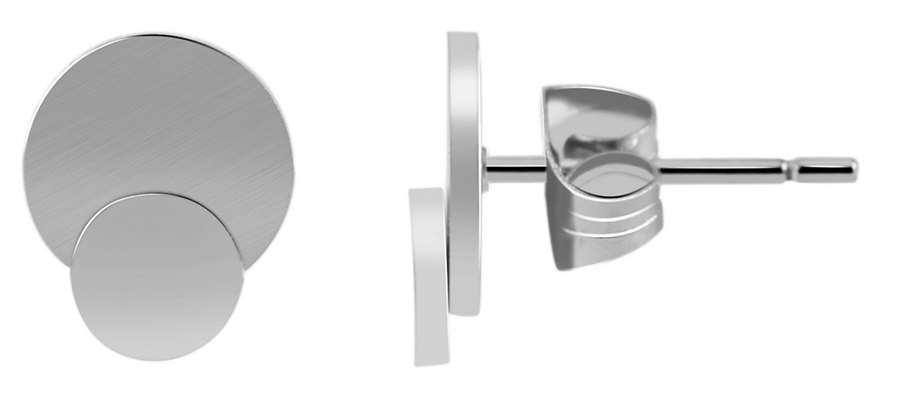 Paar Ohrhänger ADELIA´S "Damen Ohrstecker aus poliertem Edelstahl", gold, Ohrringe, Damen, Damen, Edelstahl 5