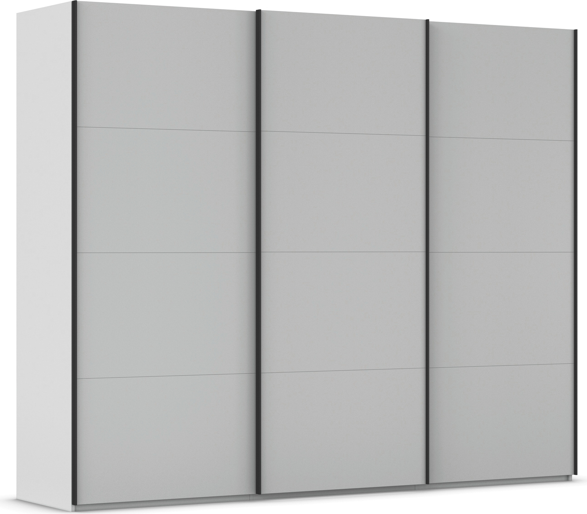 rauch Schwebetürenschrank "Kleiderschrank Schrank Garderobe Schlafzimmerschrank SCALE-FYRA" edle viergeteilte Türen viele Farben und Griff-Farben MADE IN GERMANY