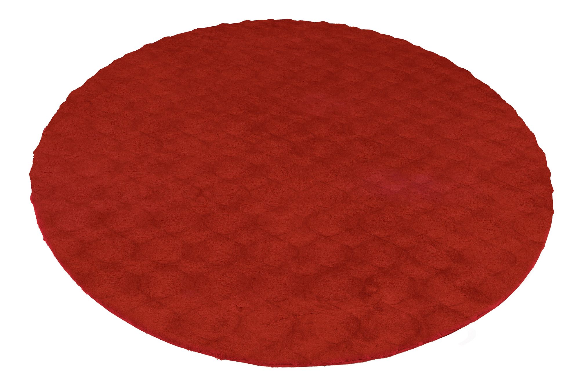 Thumbnail - Obsession Teppich "Diamond Cut 800" rund 30 mm Höhe Uni Farben, Hoch-Tief Effekt, weich & kuschelig