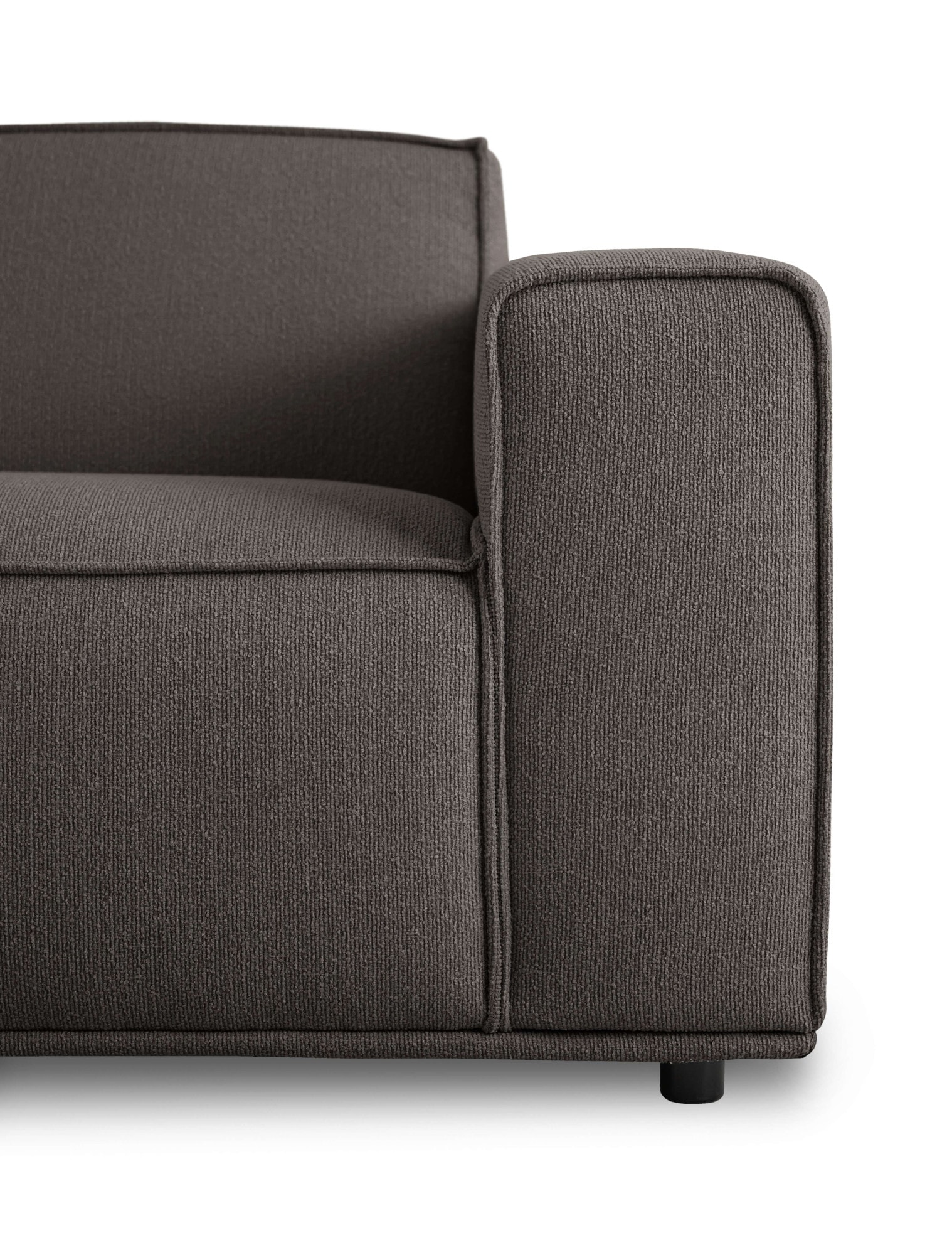 Home affaire 3-Sitzer »Avelin, 228 cm, Chenille, Struktur-Boucle«, mit Wellenunterfederung, Kedernaht, bodentief, Skandi-Design