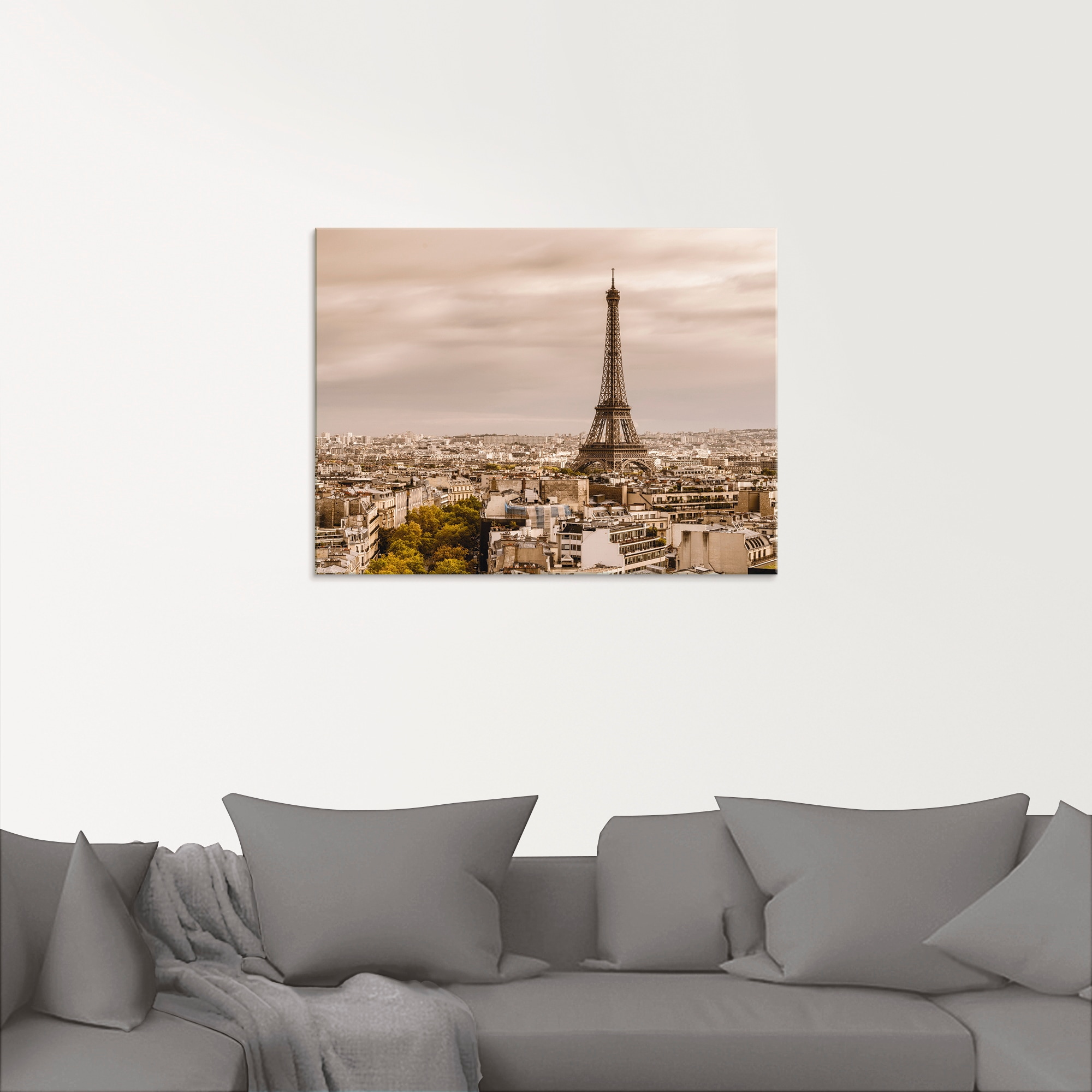 Artland Glasbild »Paris Eiffelturm I«, Frankreich, (1 St.), in verschiedenen Größen