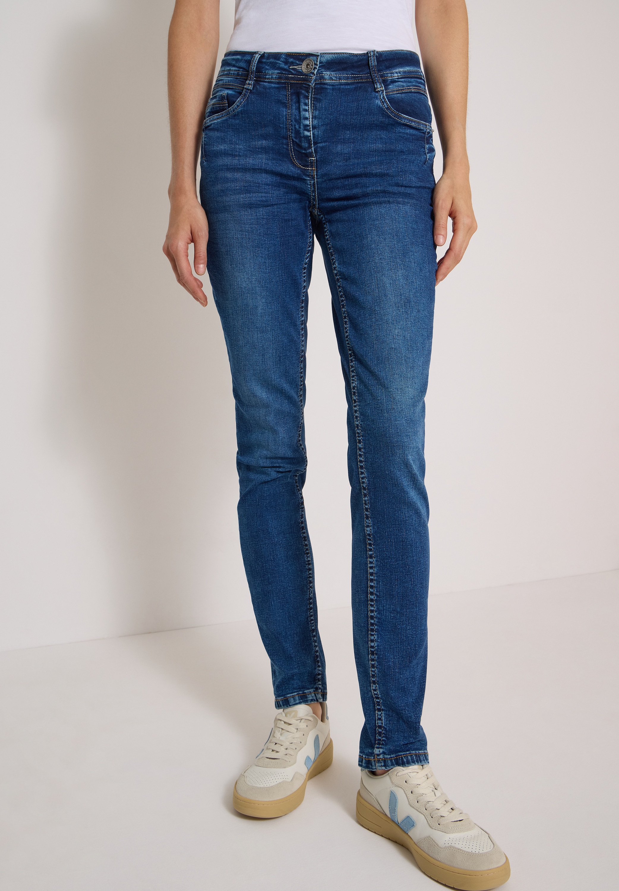 Cecil Comfort-fit-Jeans Middle Waist