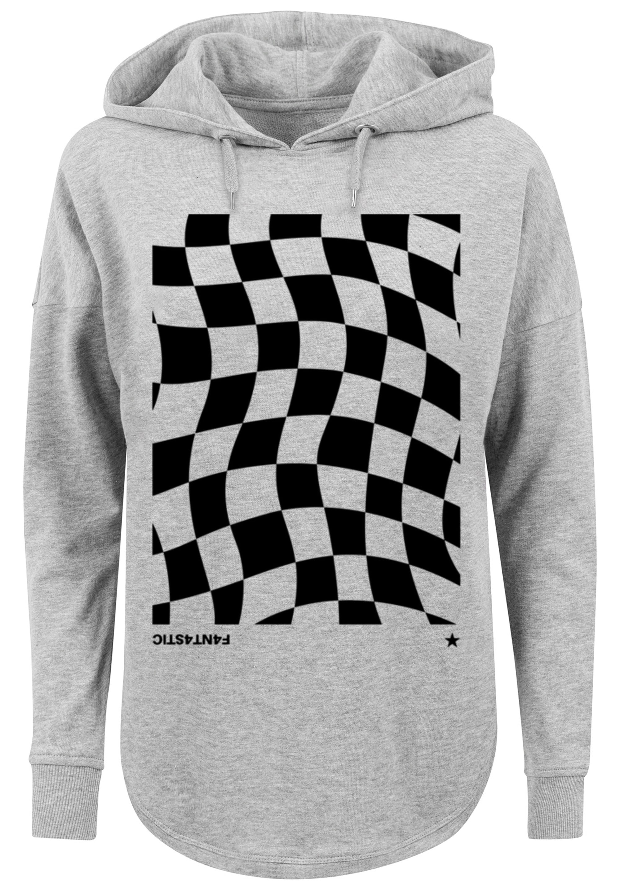 F4NT4STIC Kapuzenpullover »Wavy Schach Muster«, Print