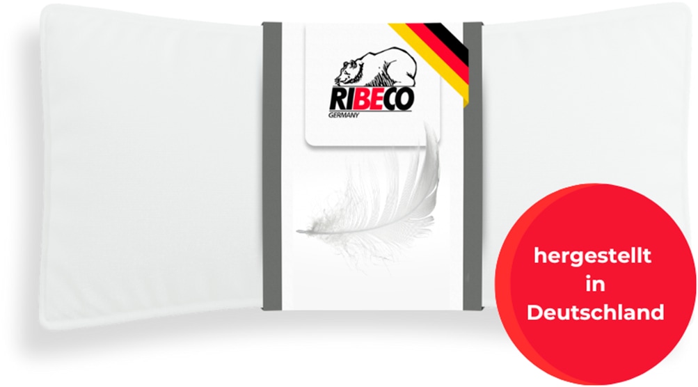 RIBECO Federkissen "Johanna Kopfkissen 1-tlg. oder 2-tlg.: 40x80 cm, 80x80 günstig online kaufen