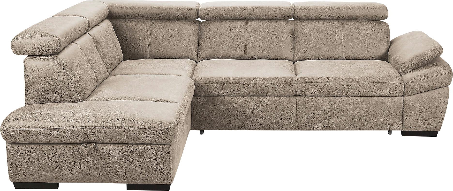 exxpo - sofa fashion Ecksofa "Salerno, Funktionssofa, hoher Sitzkomfort, Br günstig online kaufen