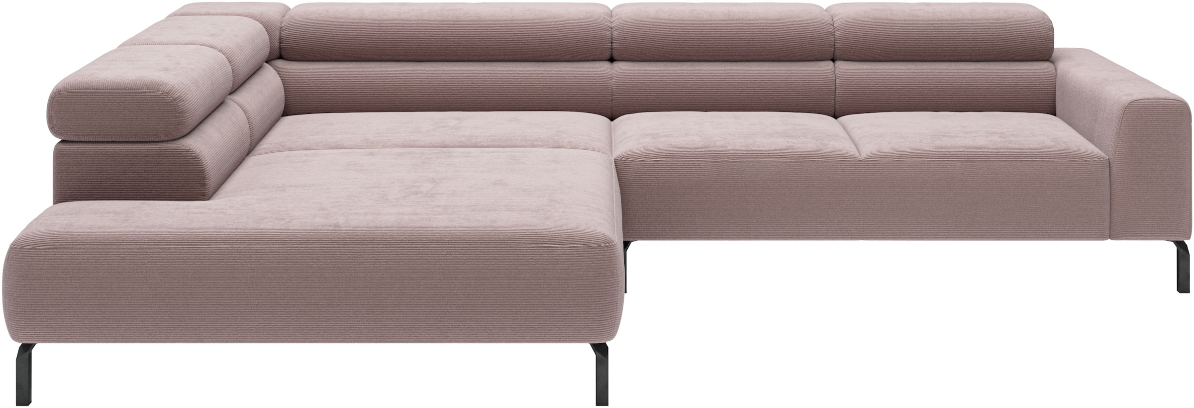 Home affaire Ecksofa "Antonelli, L-Form, incl. Kopfteilverstellung, Breite 312 cm" wahlweise elektrische Sitztiefenverstellung