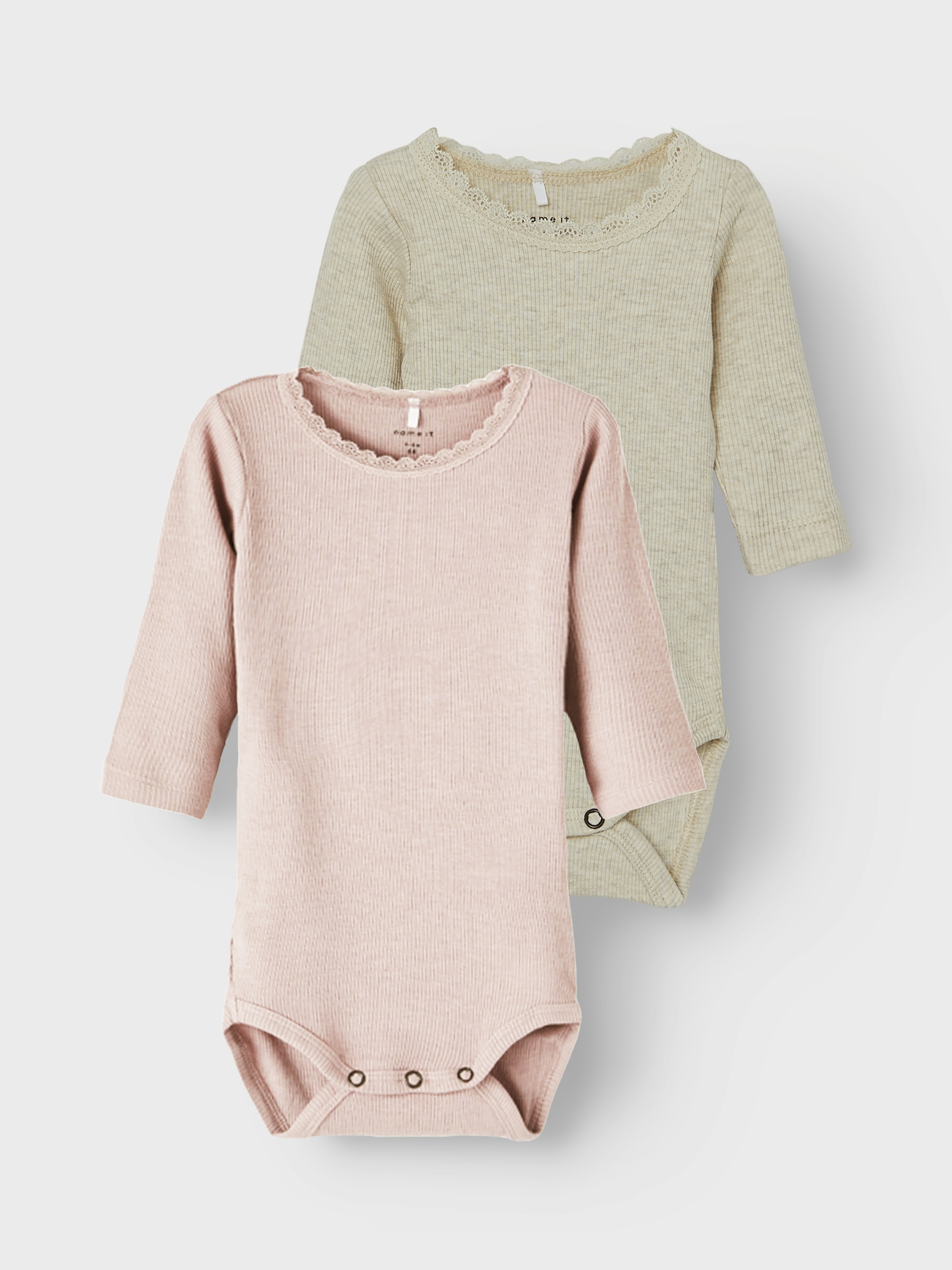 Name It Langarmbody "NBFKAB 2P LS BODY NOOS" Packung, 2