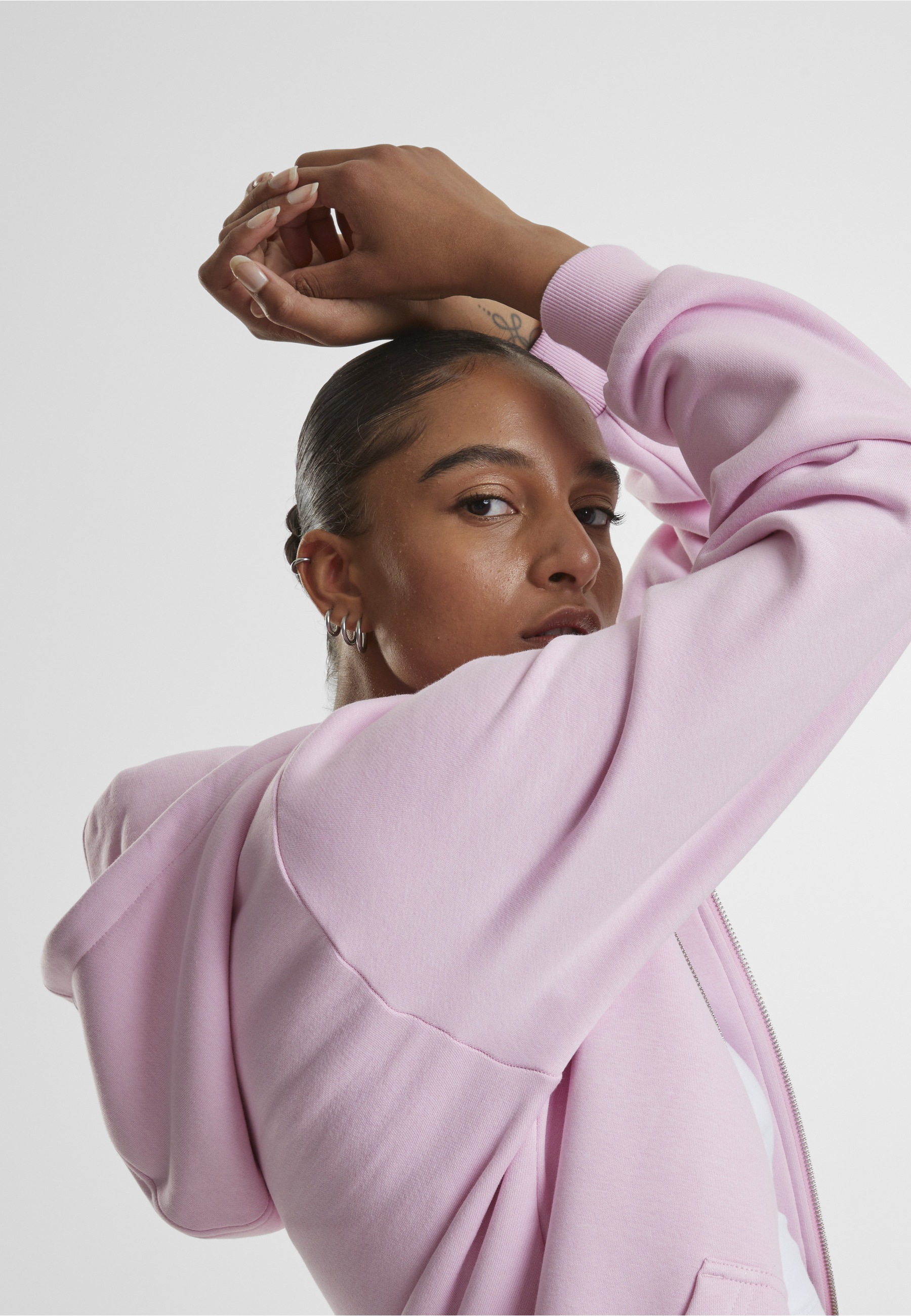 URBAN CLASSICS Sweatjacke »Urban Classics Ladies Fluffy Zip Cardigan«