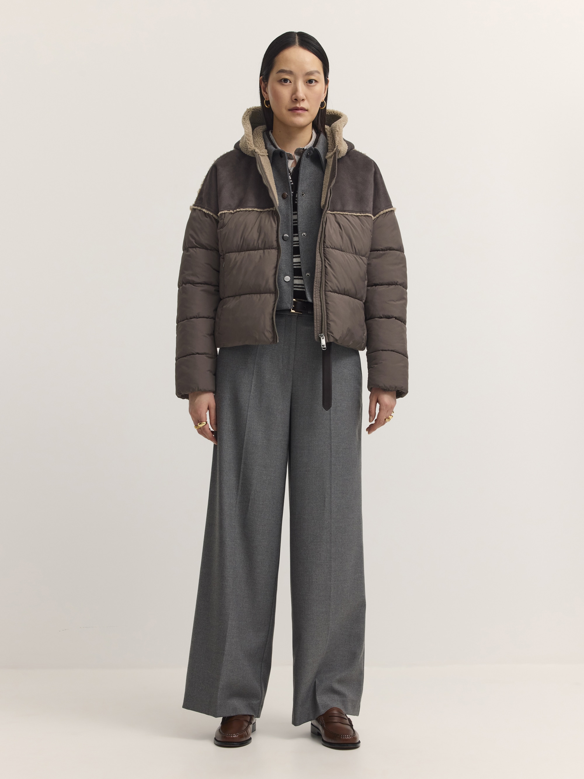 bugatti Kurzjacke »Regular Fit« mit Kapuze Regular Fit Sorona Kapuze Materialmix