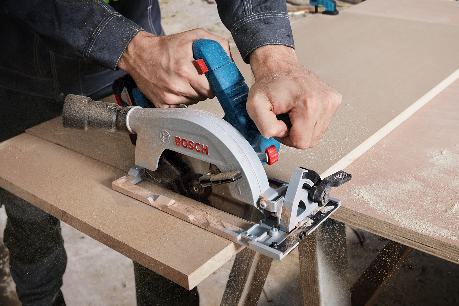 Bosch Professional Akku-Handkreissäge »»GKS 18V-57-2««, in L-BOXX, ohne Akku, ohne Ladegerät
