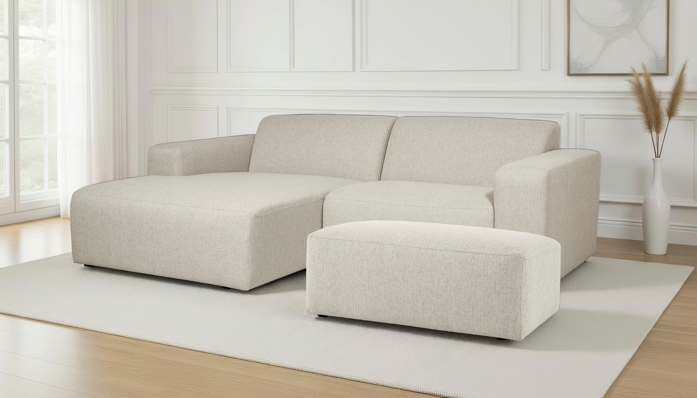 INOSIGN Ecksofa "Koa,228cm, L-Form, Modulsofa, Webstoff, Cord, Struktur, Ch günstig online kaufen