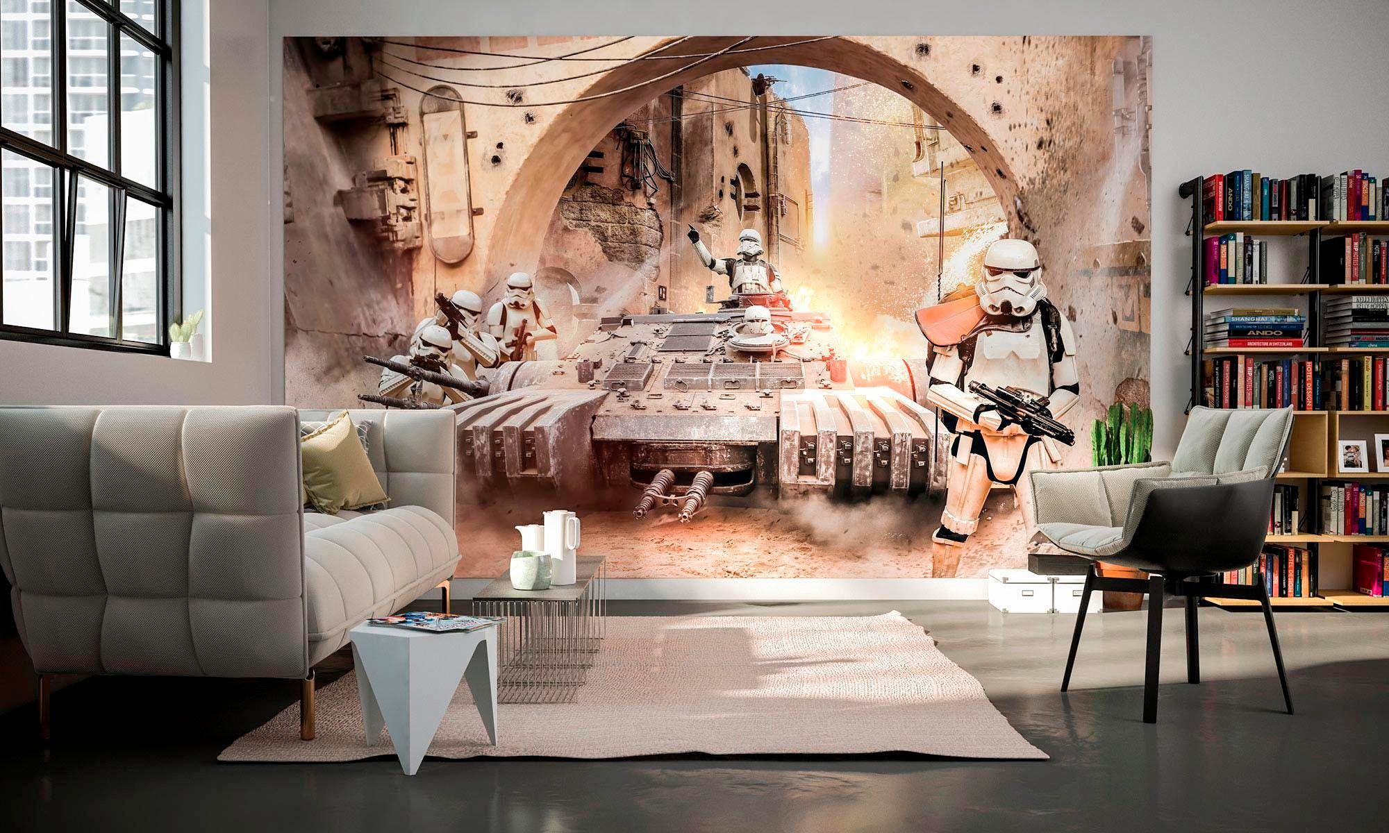 Komar Vliestapete »Star Wars Tanktrooper«, 400x250 cm (Breite x Höhe), Vliestapete, 100 cm Bahnbreite