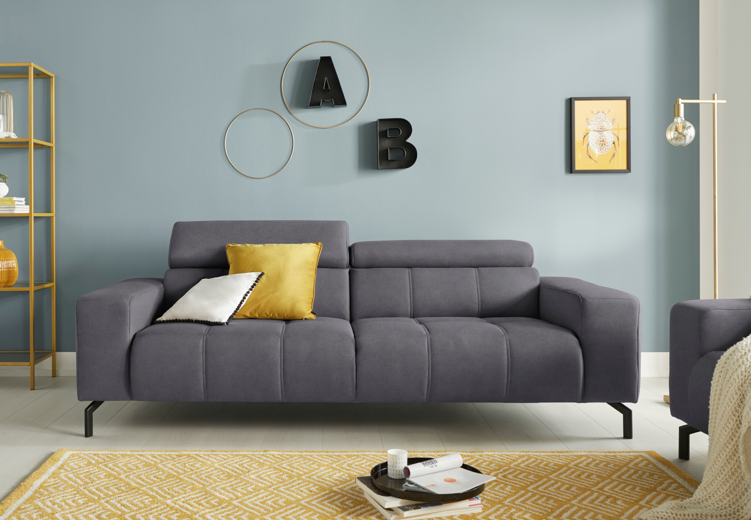 DOMO collection 2,5-Sitzer "Cunelli zeitlos und elegant, moderne Sitznähte günstig online kaufen
