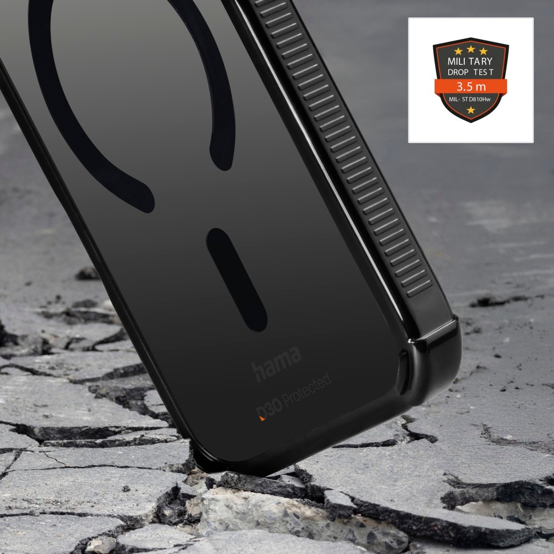 Hama Smartphone-Hülle »Handyhülle „Extreme Protect“ für iPhone 17 Pro (f. MagSafe, stoßfest)« Smartphones kratzfest, Kameraschutz