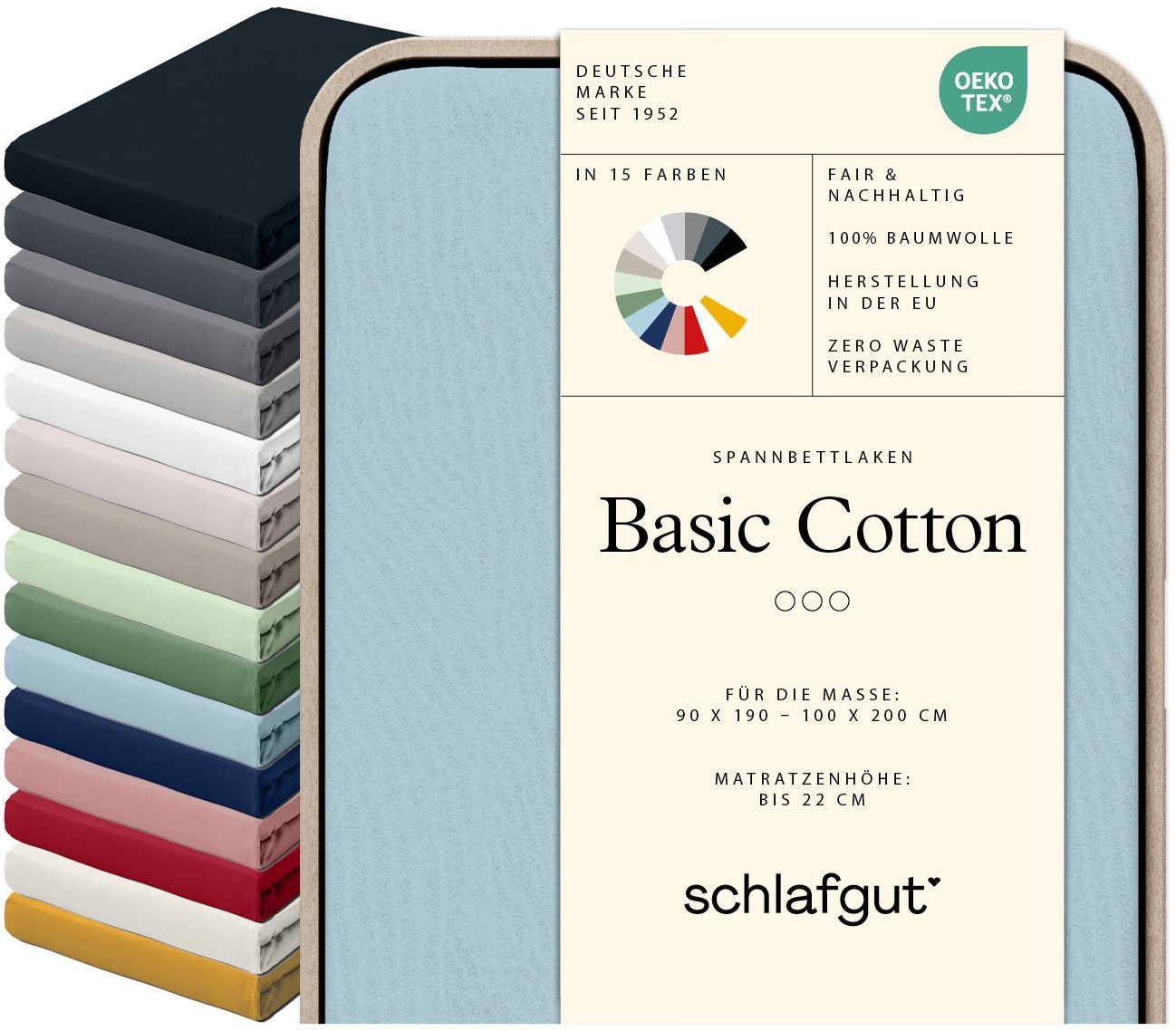 Schlafgut Spannbettlaken »Basic Cotton Spannbettlaken« Preiseinstiegsmodell