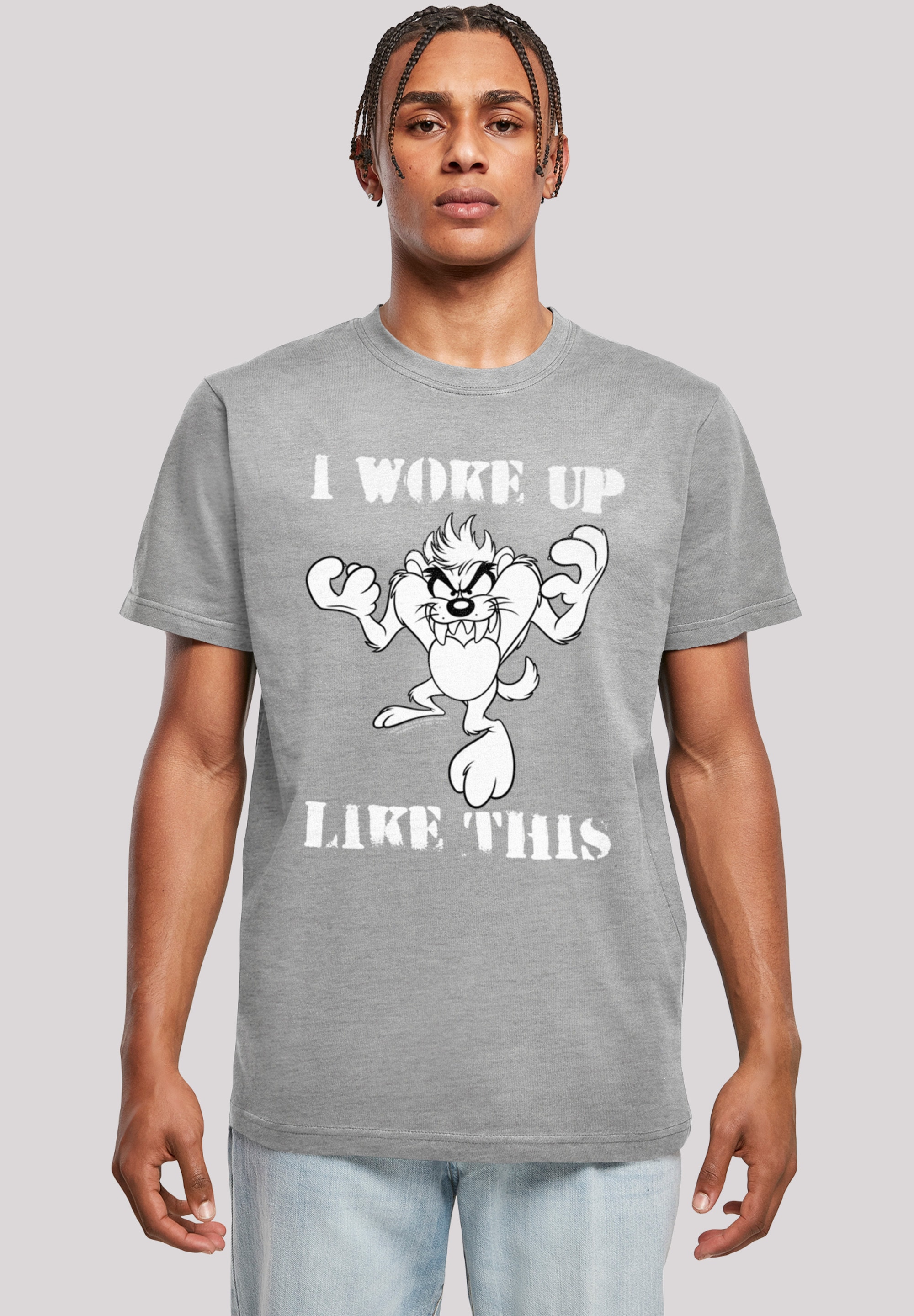 F4NT4STIC T-Shirt "Looney Tunes Taz I Woke Up Like This", Print günstig online kaufen