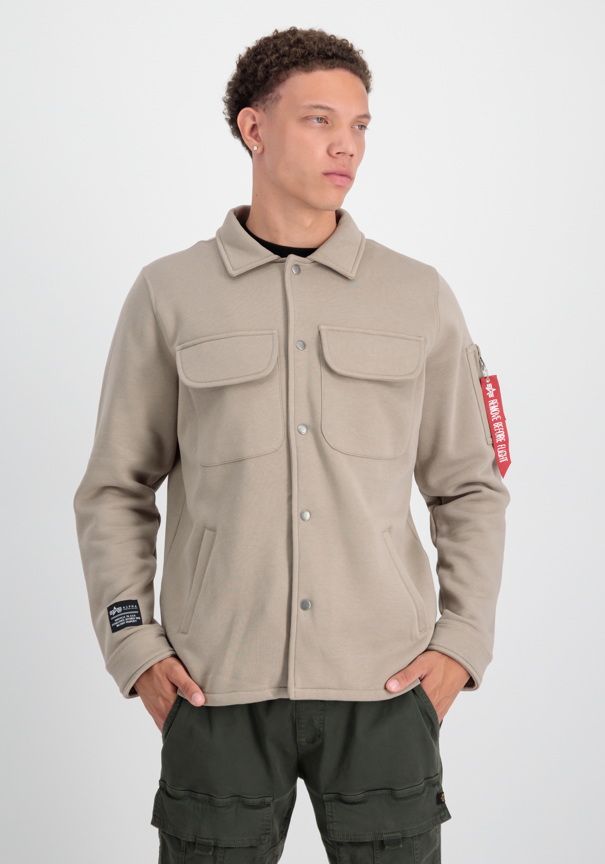 Alpha Industries Hemdjacke "Alpha Industries Men - Overshirts Sweat Overshirt"