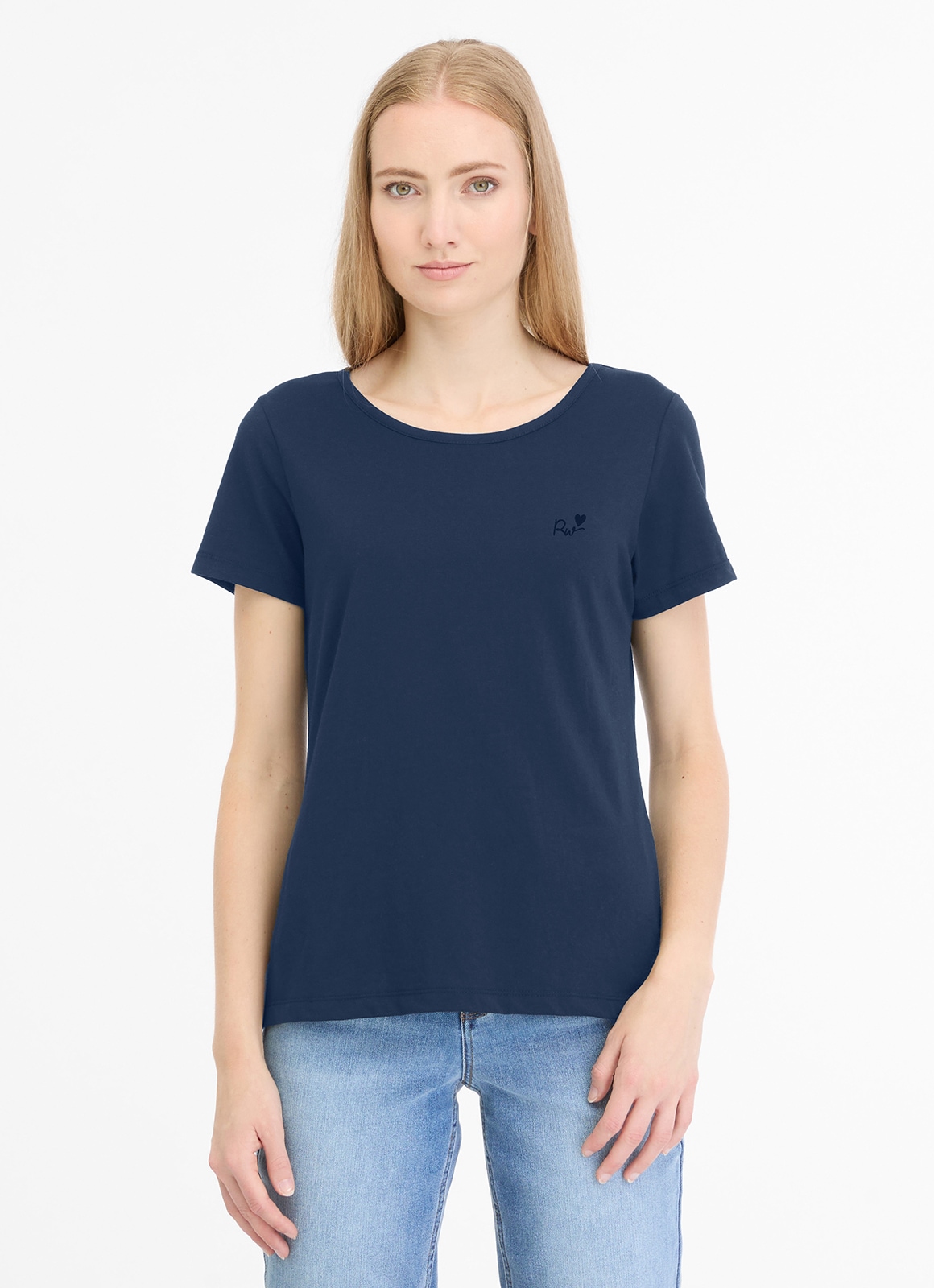 Ragwear Kurzarmshirt "MINTTA" mit Rundhalsausschnitt, ohne Verschluss, aus Baumwollmischung