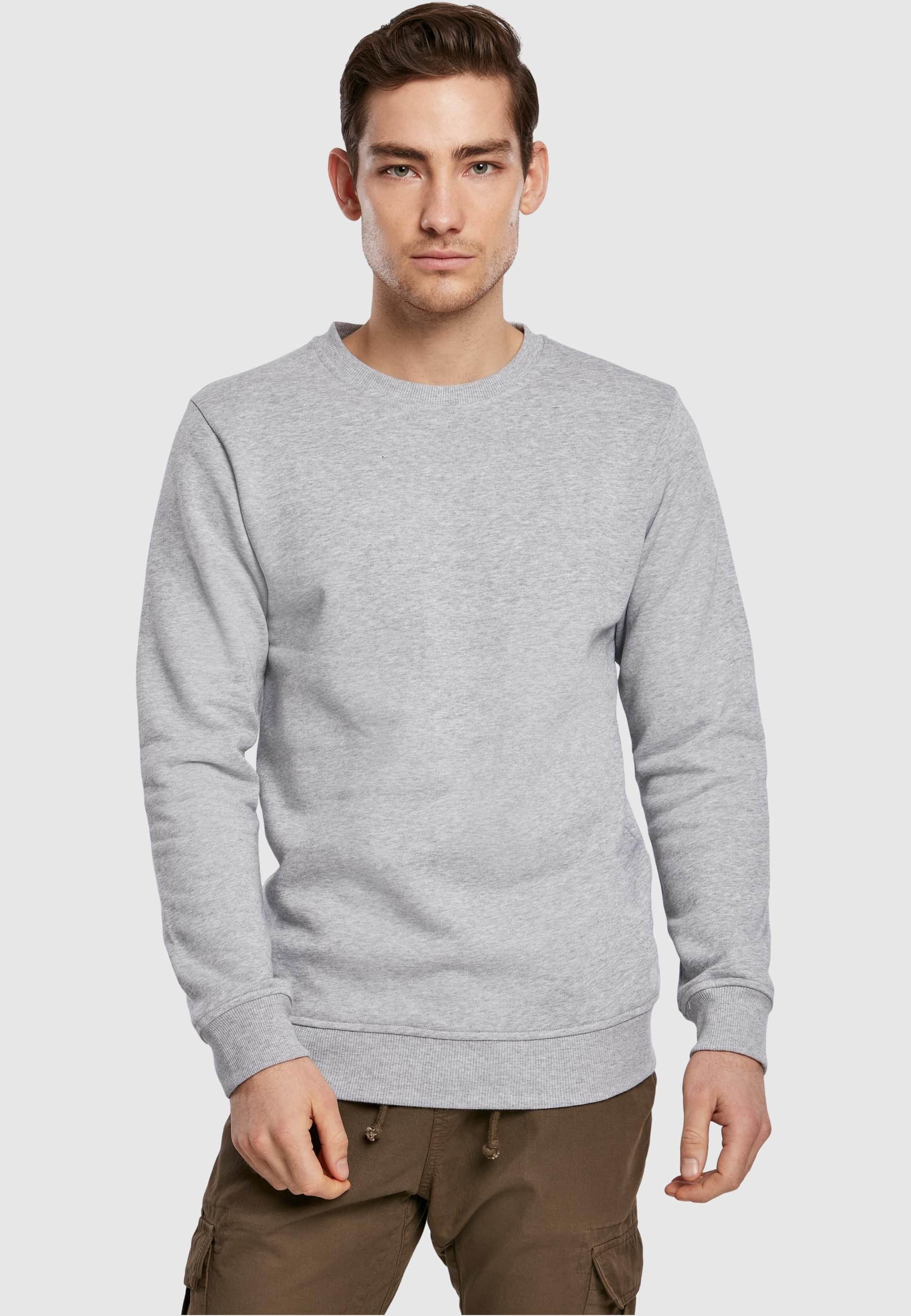 URBAN CLASSICS Rundhalspullover »Urban Classics Herren Organic Basic Crew«, (1 tlg.)