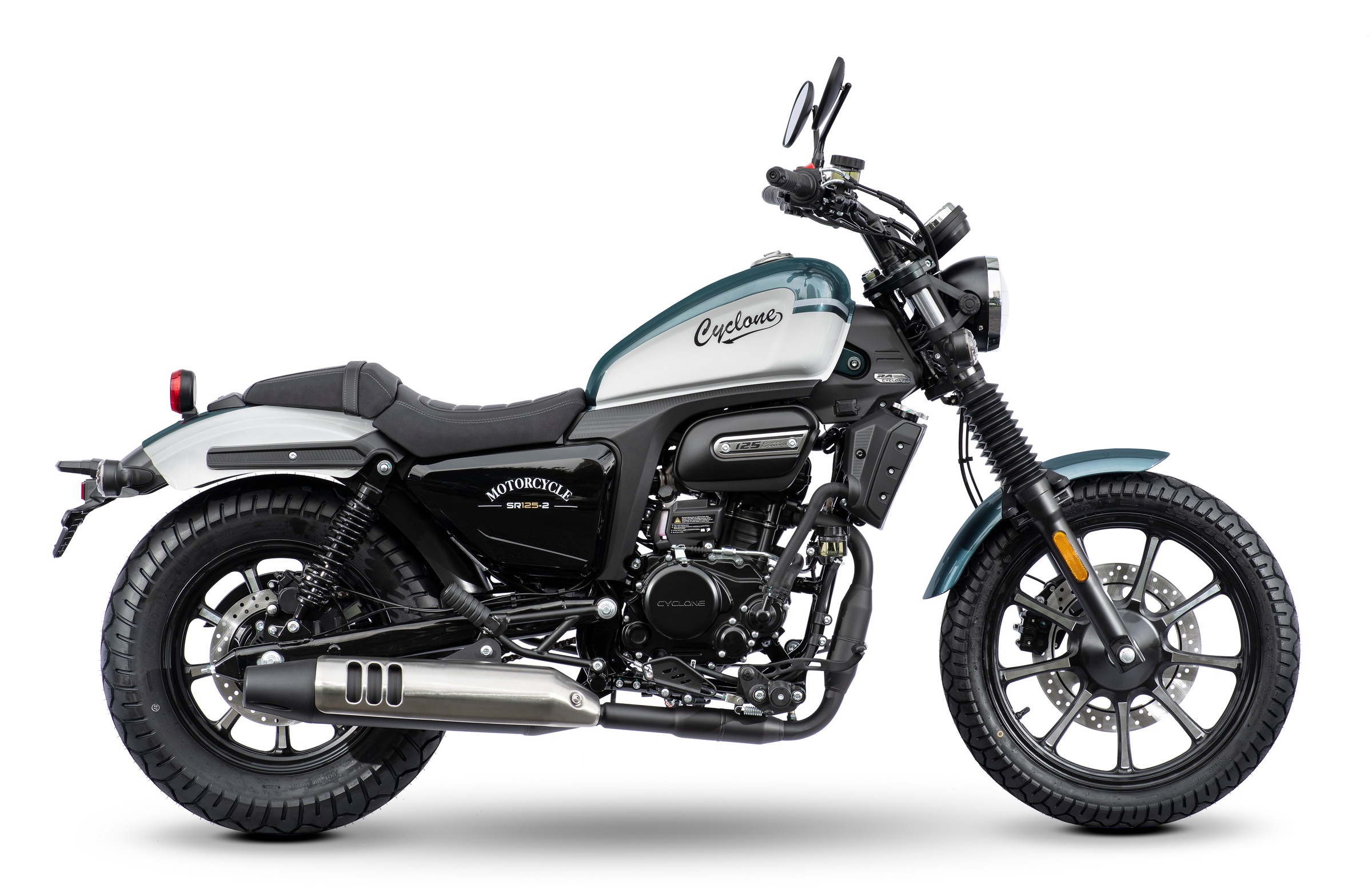 Thumbnail - Cyclone Motorrad "RA125 Plus, 125, E5+, Cruiser" 124 cm³ 99 km/h Euro 5+ 15 11 kW, 15 PS, ABS, 125er Chopper, digitales ...